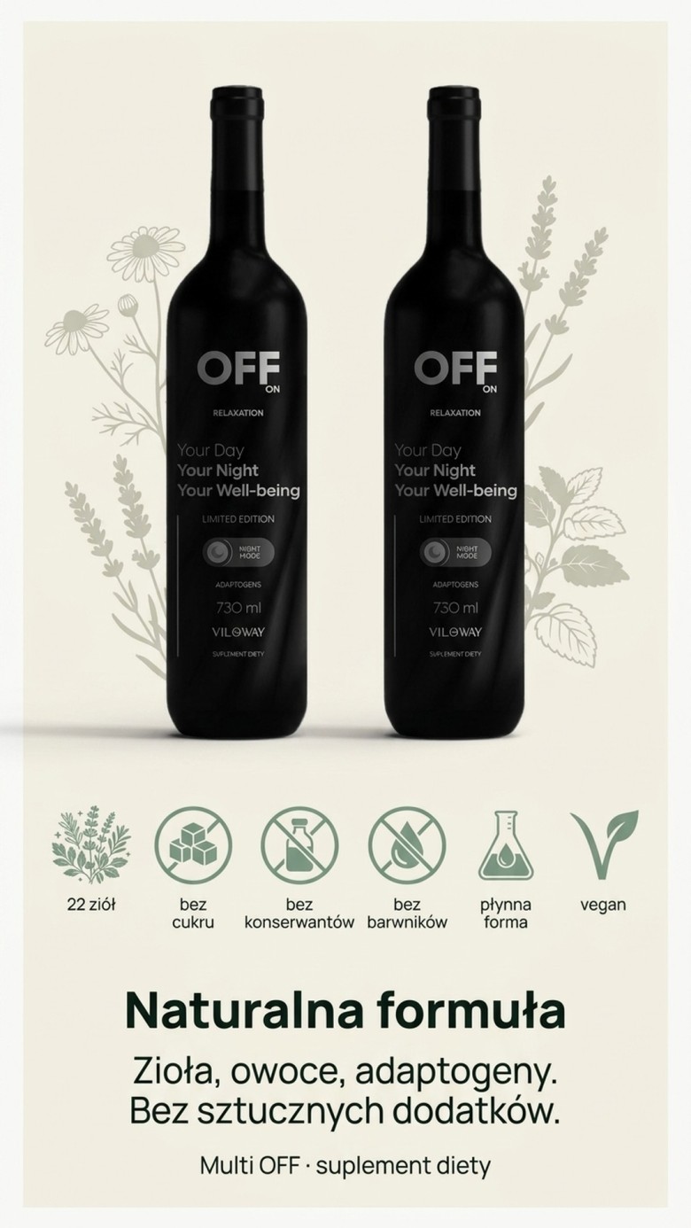 Pakiet: Multi OFF - Suplement plynny na sen i regeneracje - 2x 730 ml