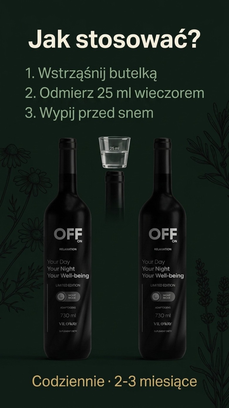 Pakiet: Multi OFF - Suplement plynny na sen i regeneracje - 2x 730 ml