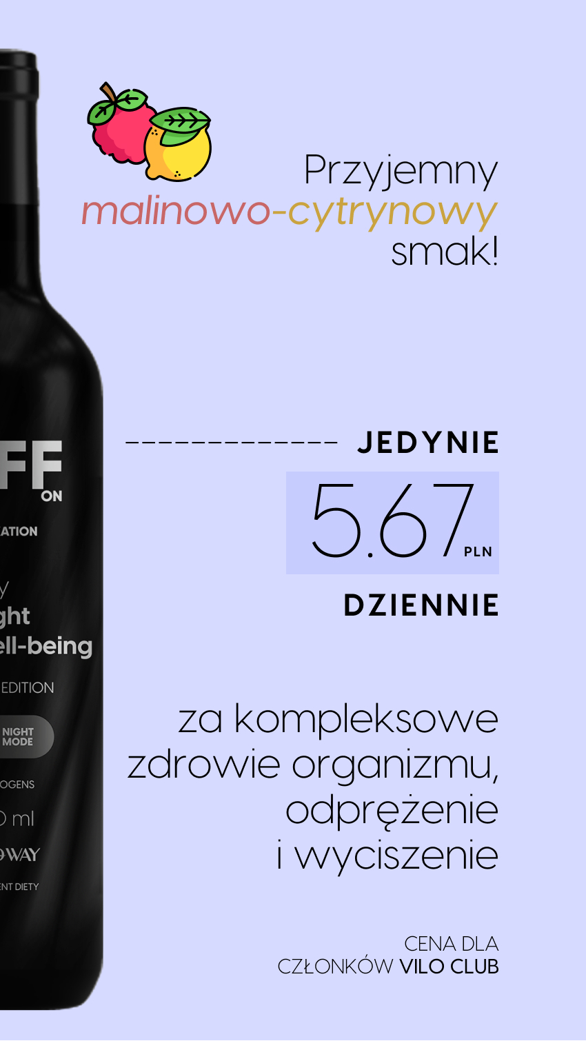 Multi OFF - Malina + Cytryna + Lucerna na relaks i regenerację - płyn — story 2