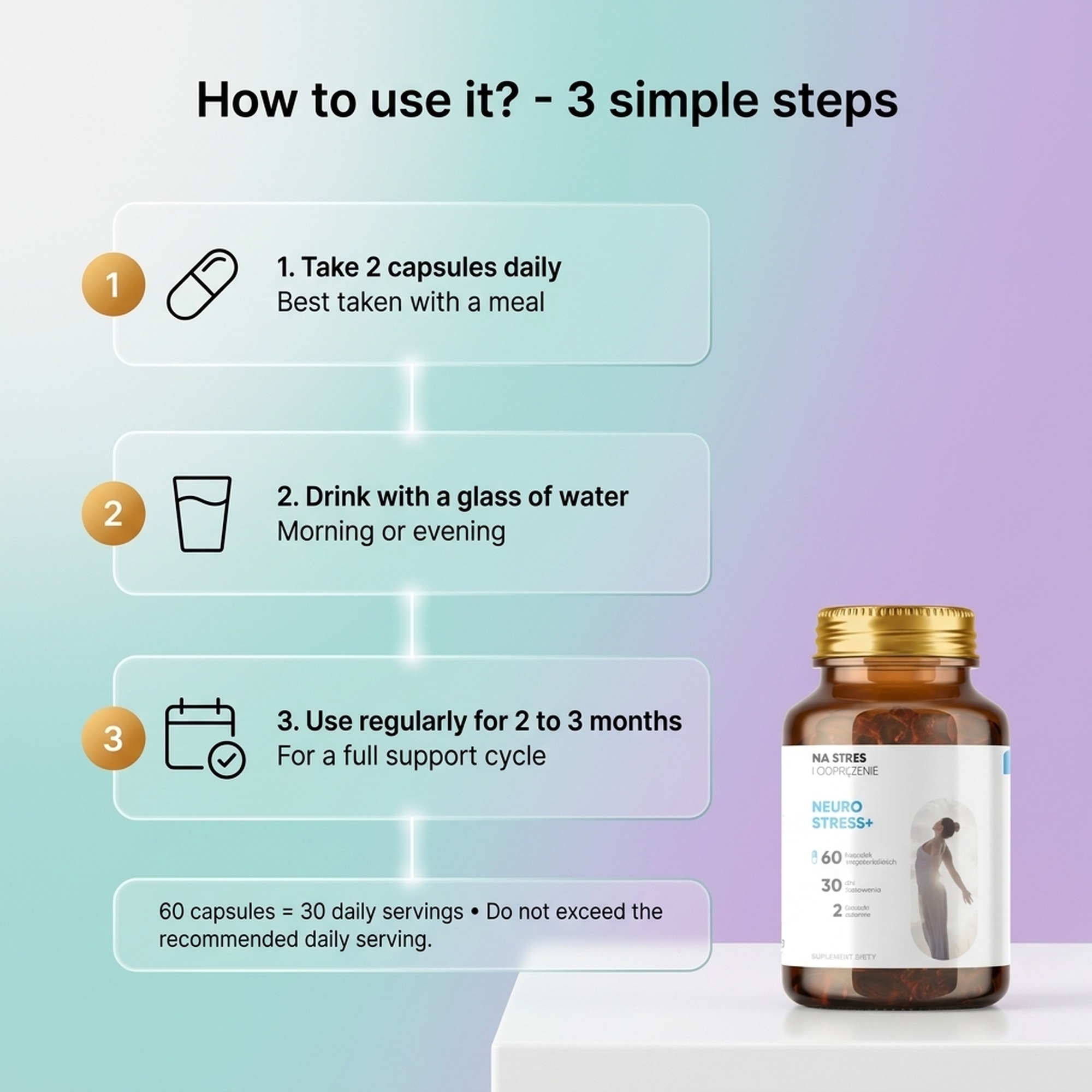 Neurostress+ - Passionflower + Saffron + Inositol for Stress Relief