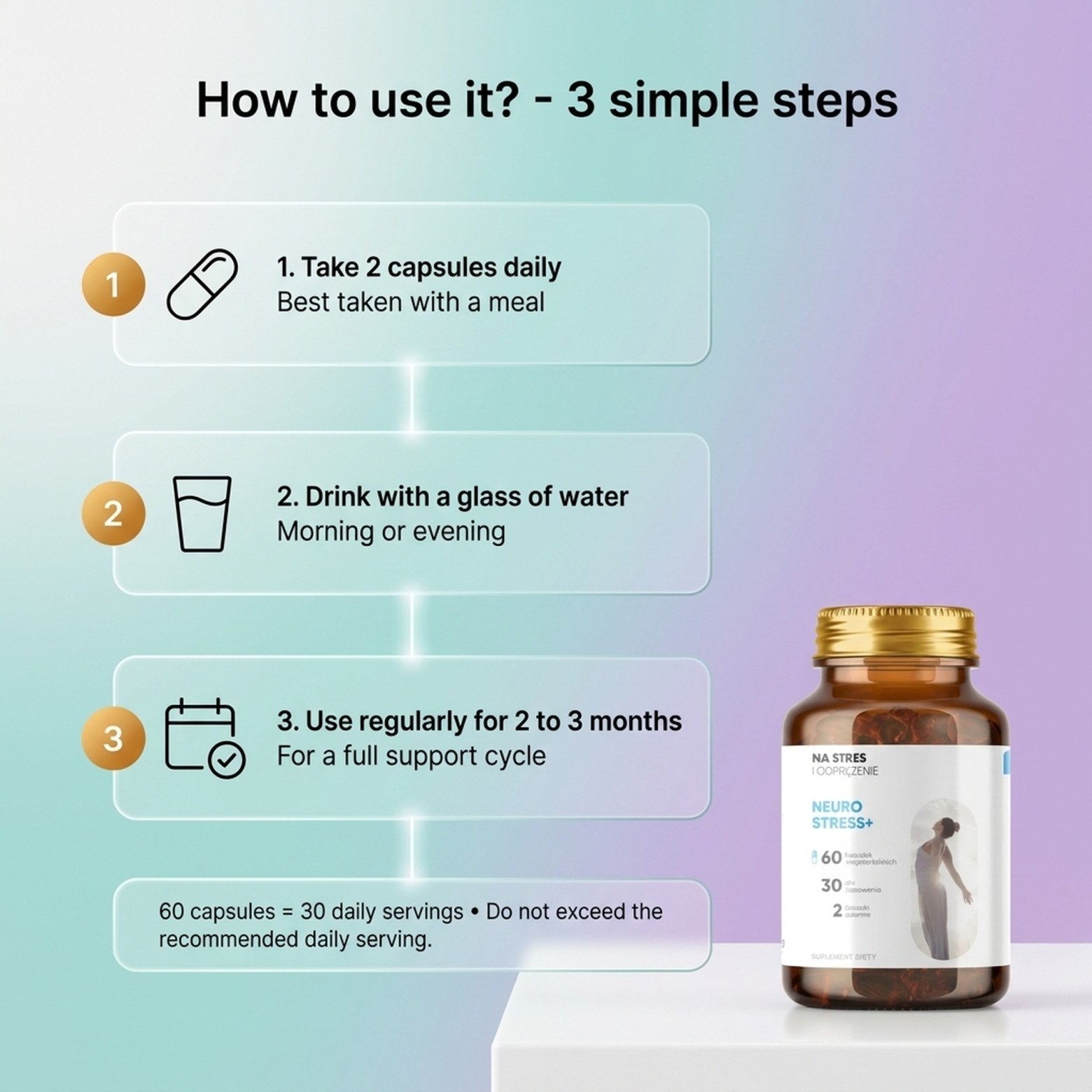Neurostress+ - Passionflower + Saffron + Inositol for Stress Relief