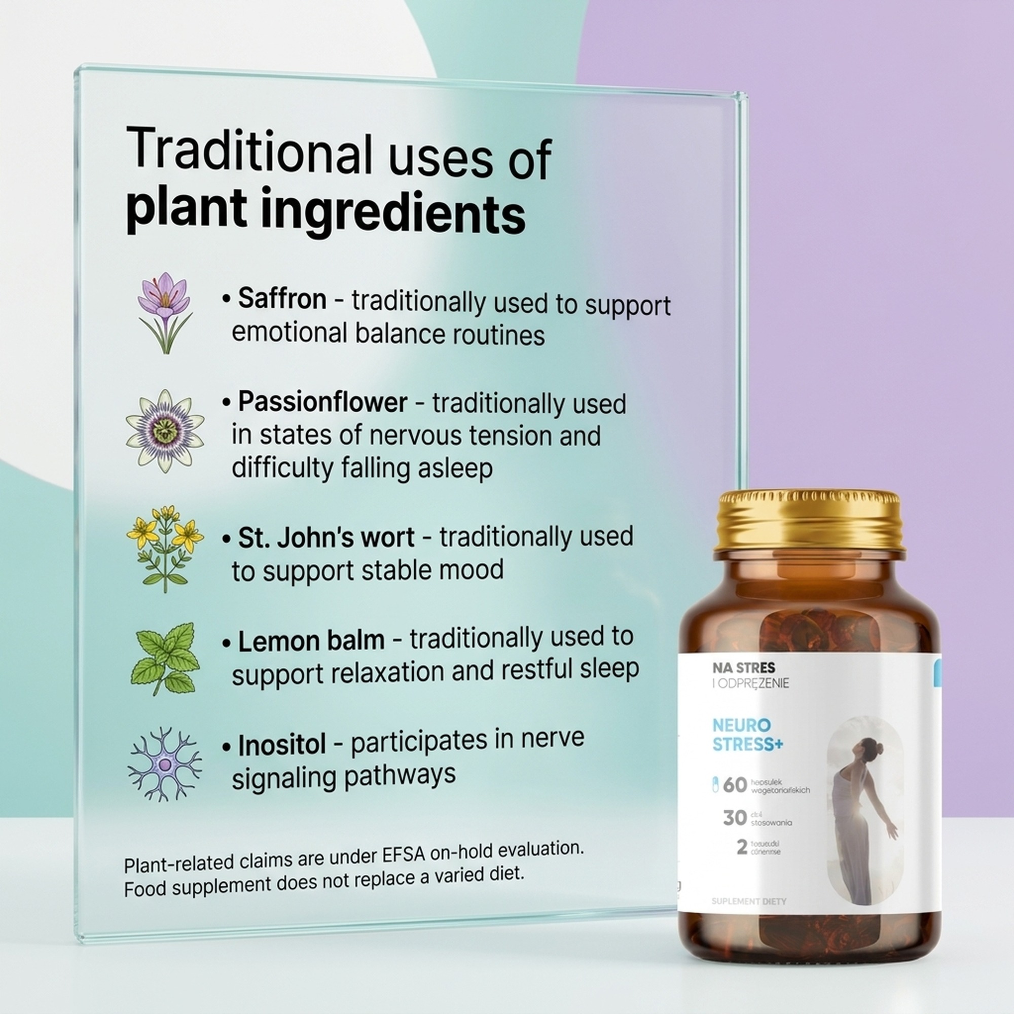 Neurostress+ - Passionflower + Saffron + Inositol for Stress Relief