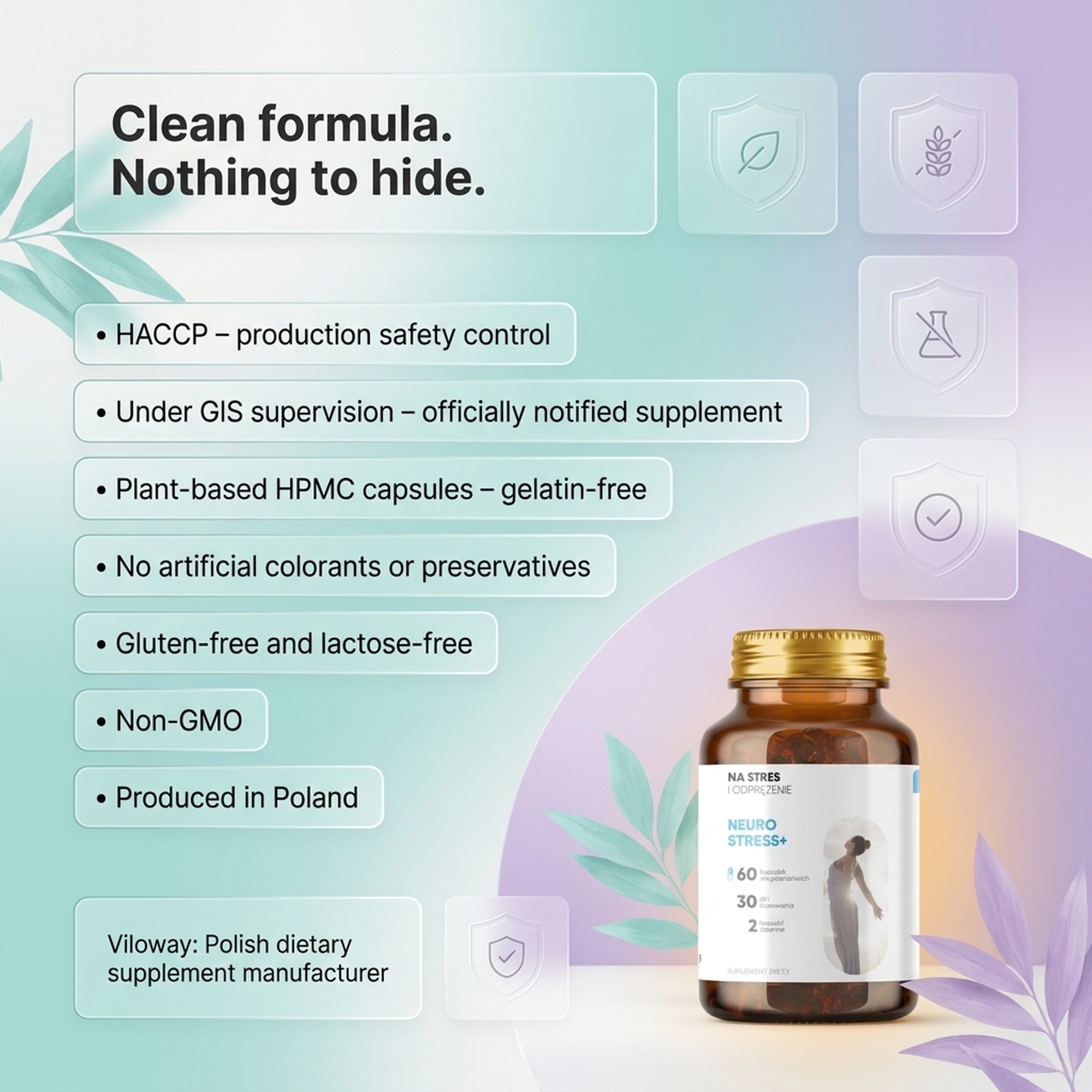 Neurostress+ - Passionflower + Saffron + Inositol for Stress Relief