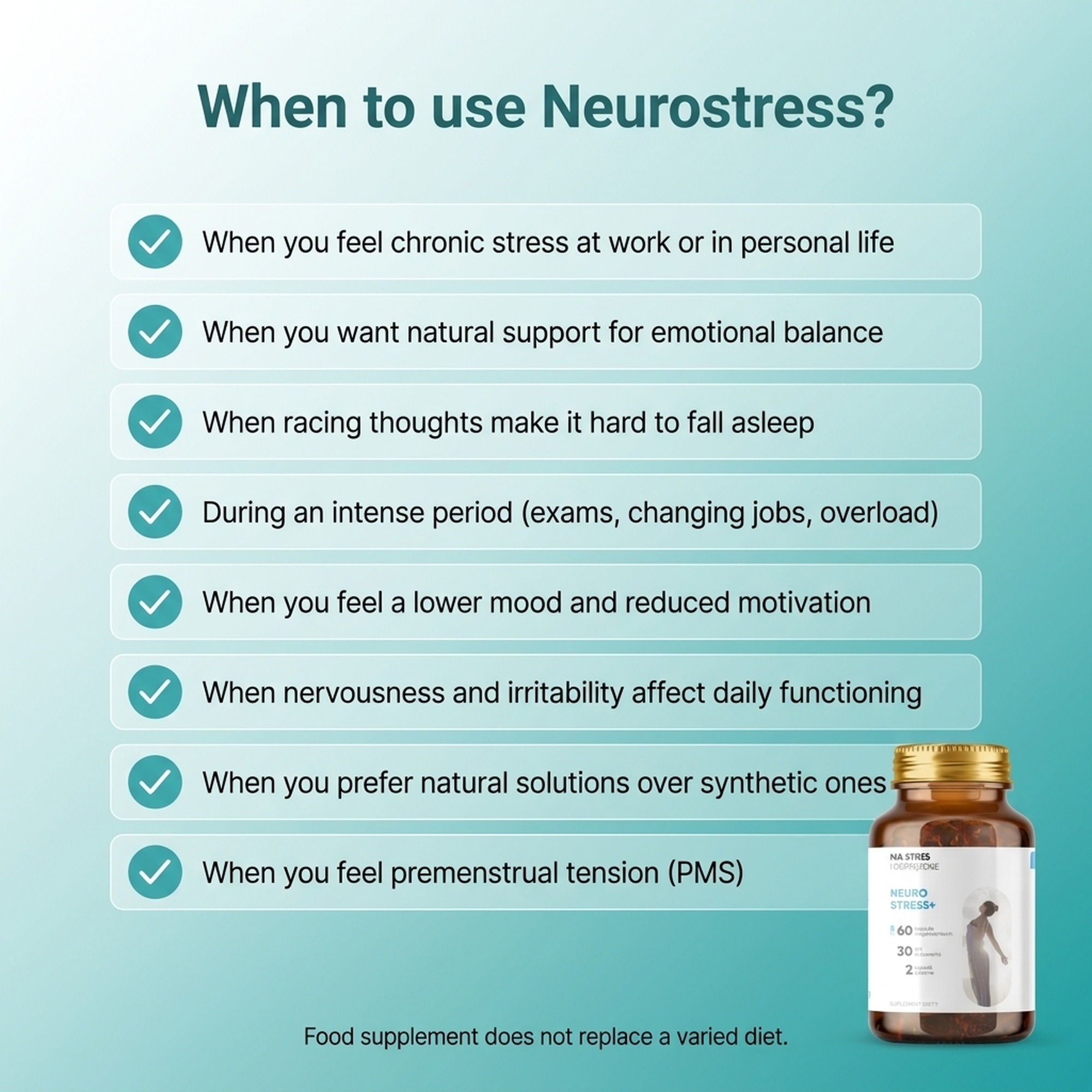 Neurostress+ - Passionflower + Saffron + Inositol for Stress Relief