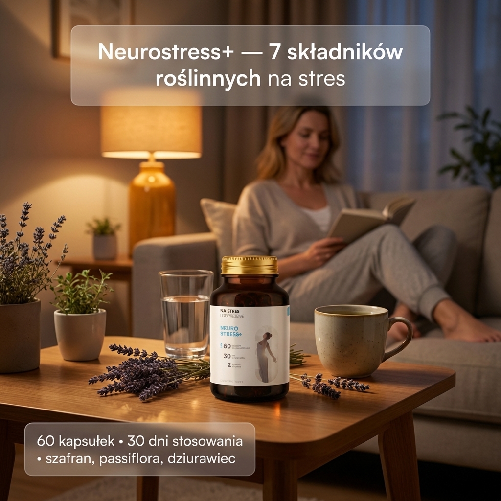 Neurostress+ - Męczennica + Szafran + Inozytol na redukcję stresu