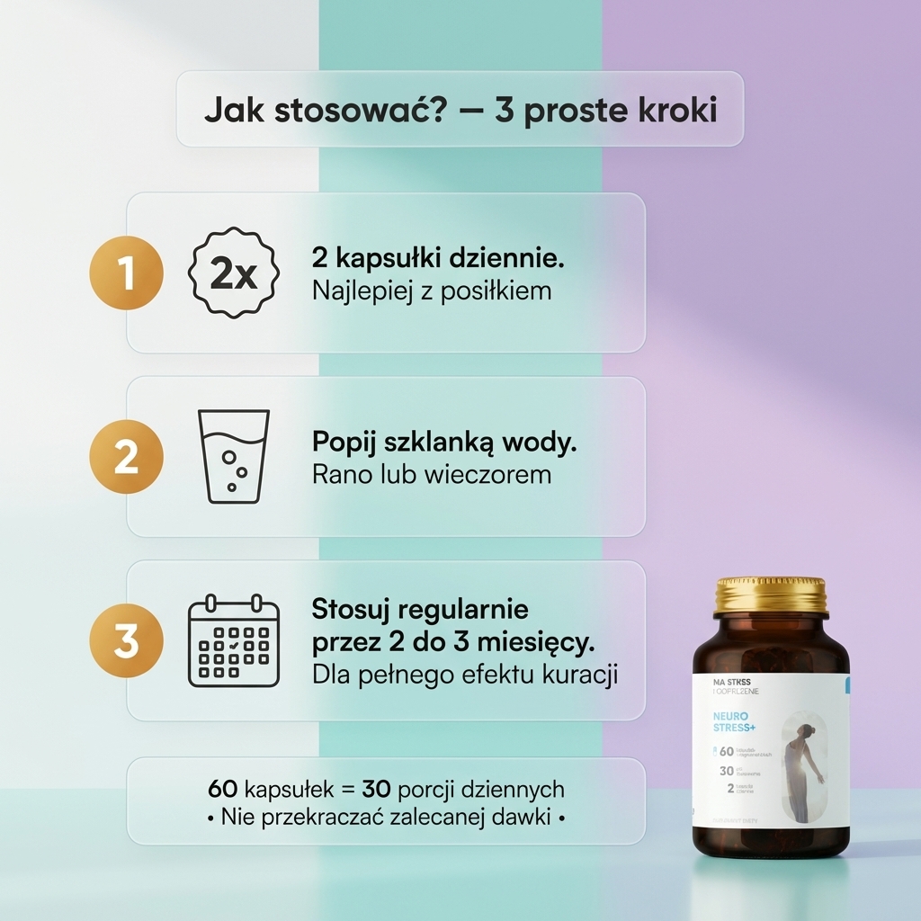 Neurostress+ - Męczennica + Szafran + Inozytol na redukcję stresu