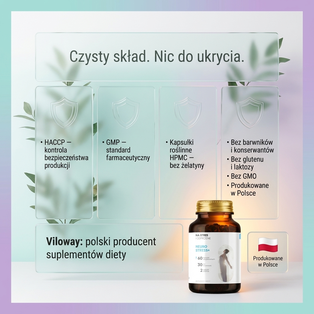 Neurostress+ - Męczennica + Szafran + Inozytol na redukcję stresu
