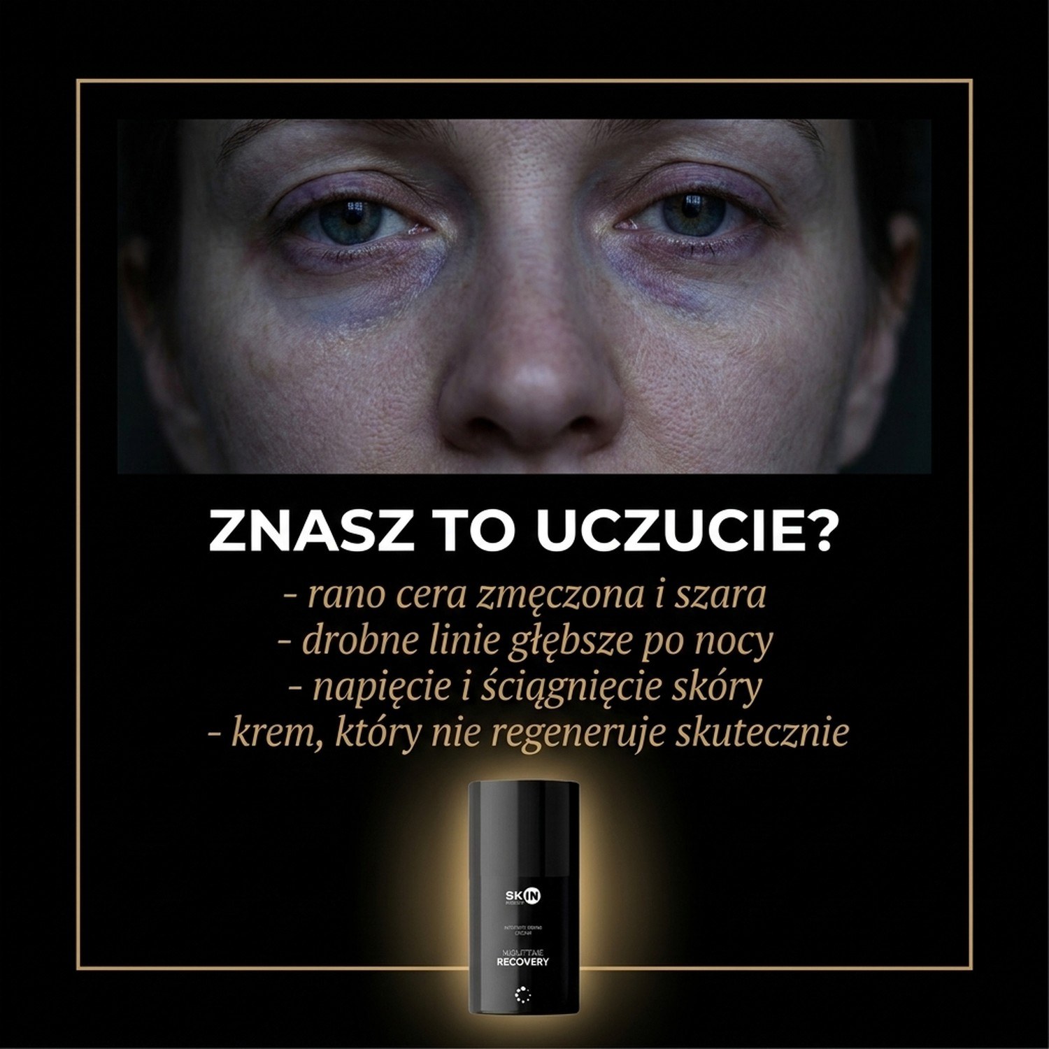 NightTime Recovery - Night Cream with Peptides + Niacinamide + Ceramides - Skin Mission