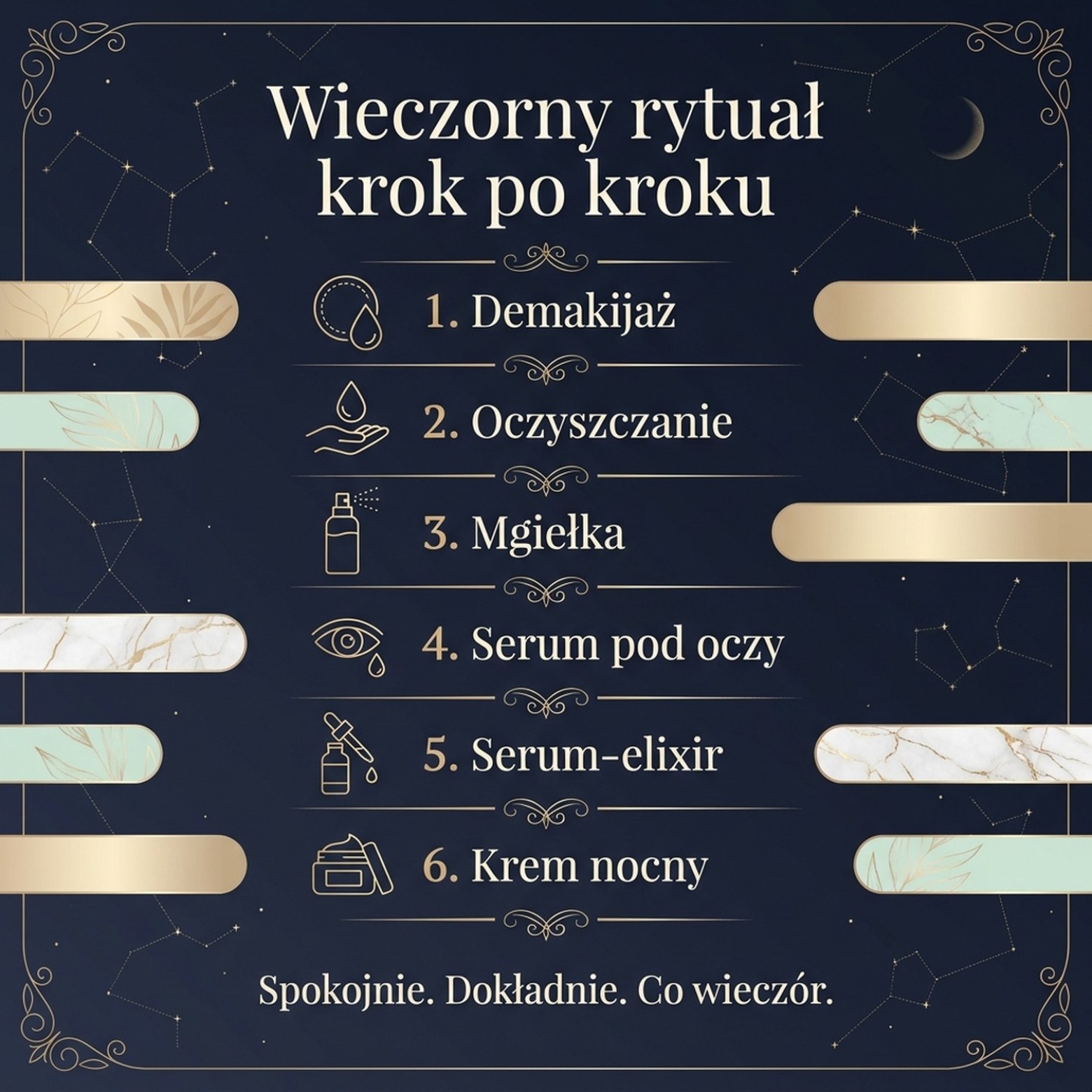 Pakiet: LUOVI Night Touch - Wieczorny Rytuał Pielęgnacyjny 5-w-1 z kawiorem i komórkami macierzystymi