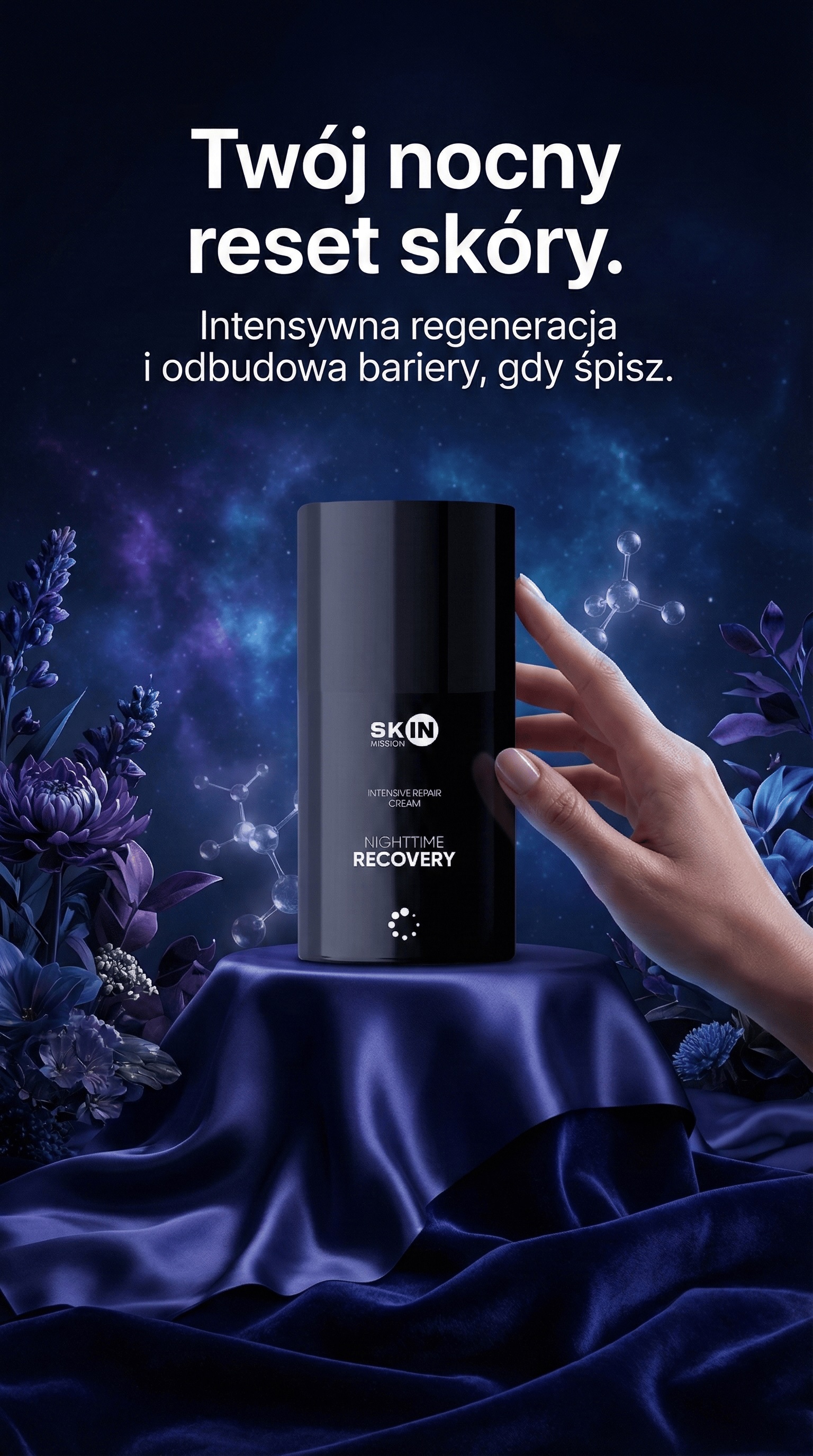 NightTime Recovery - Krem na noc z Peptydami + Niacynamid + Ceramidy - Skin Mission — story 1