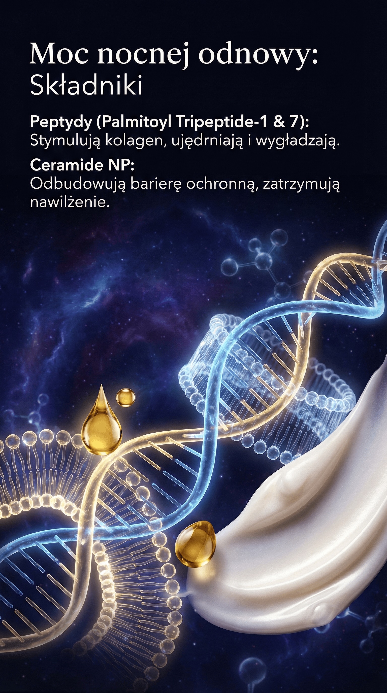 NightTime Recovery - Krem na noc z Peptydami + Niacynamid + Ceramidy - Skin Mission — story 3