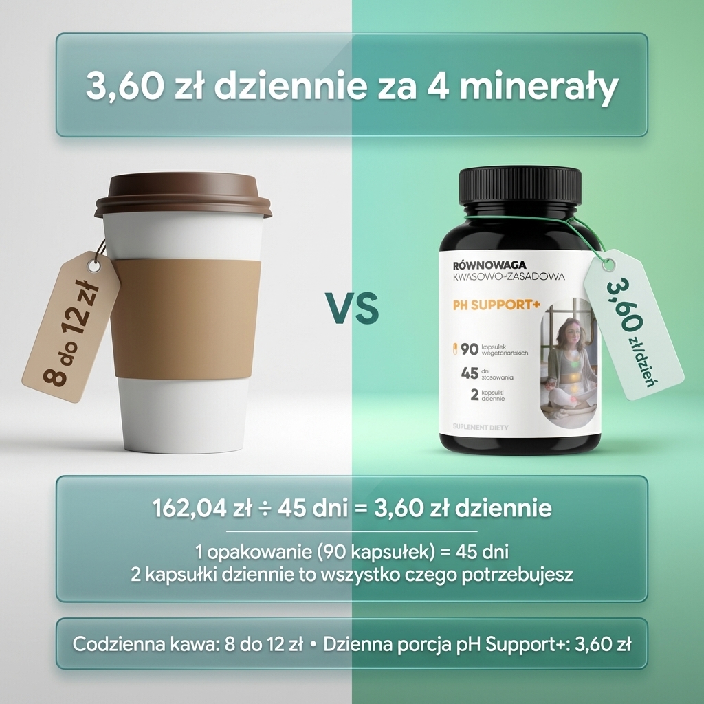 pH Support+ - Magnez cytrynian + Wapń + Potas na równowagę kwasowo-zasadową