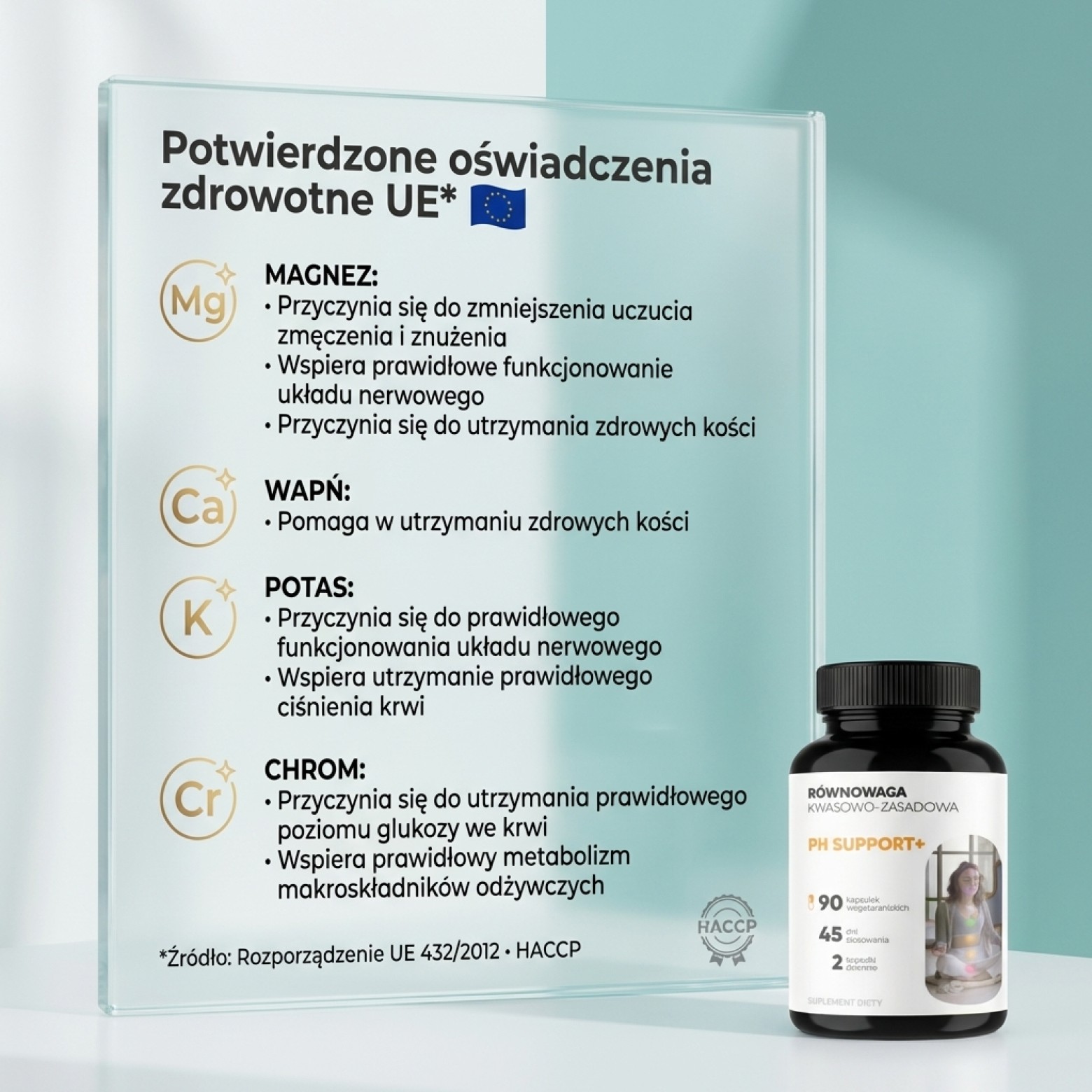 pH Support+ - Magnez cytrynian + Wapń + Potas na równowagę kwasowo-zasadową