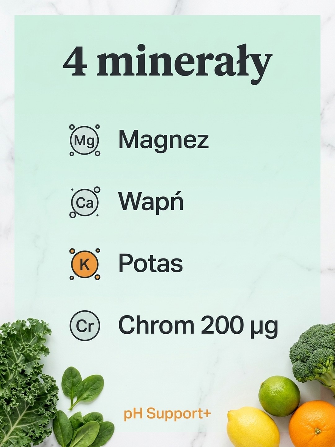 pH Support+ - Magnez cytrynian + Wapń + Potas na równowagę kwasowo-zasadową — story 2
