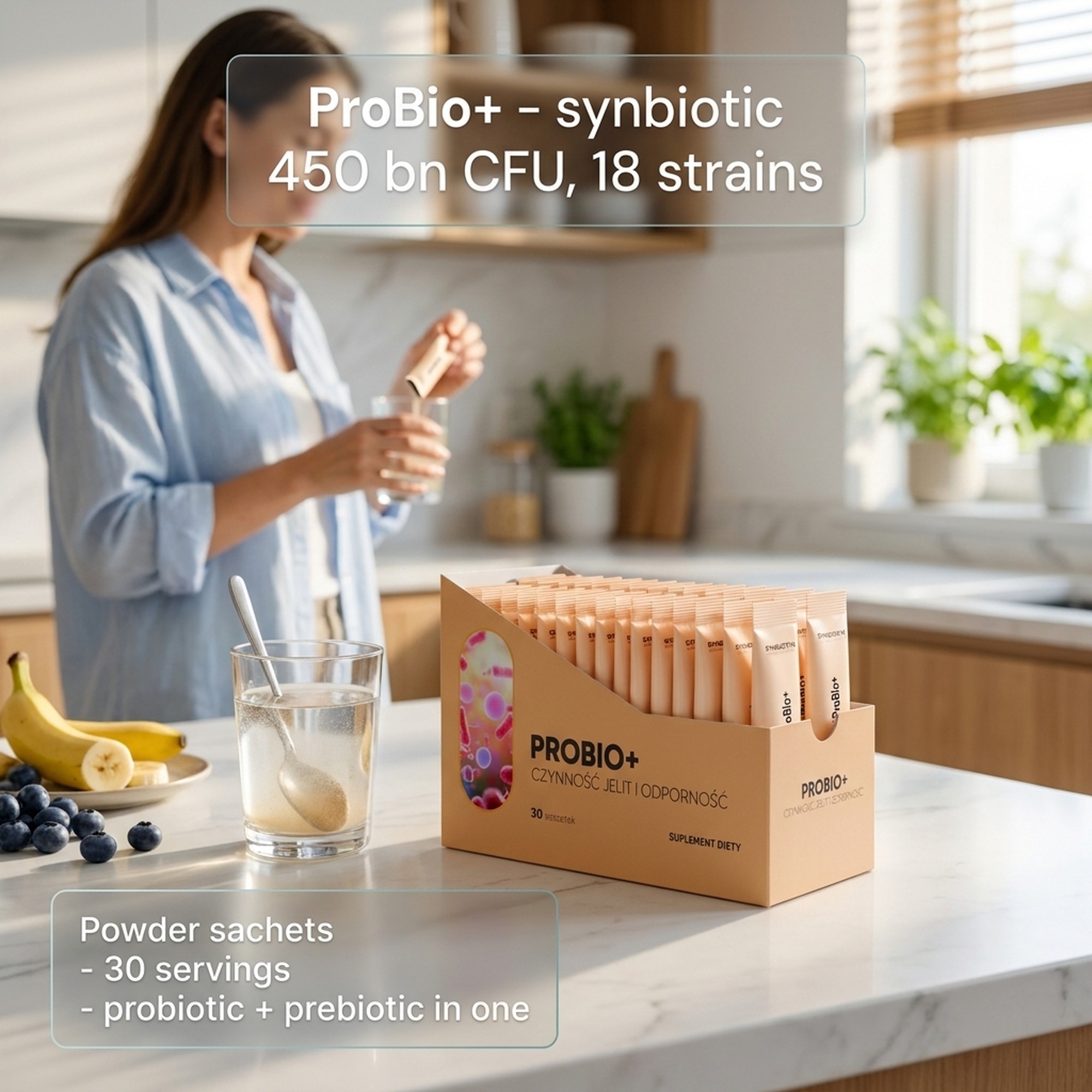 ProBio+ - 19 Strains (18 Bacteria + Yeast) for Healthy Gut