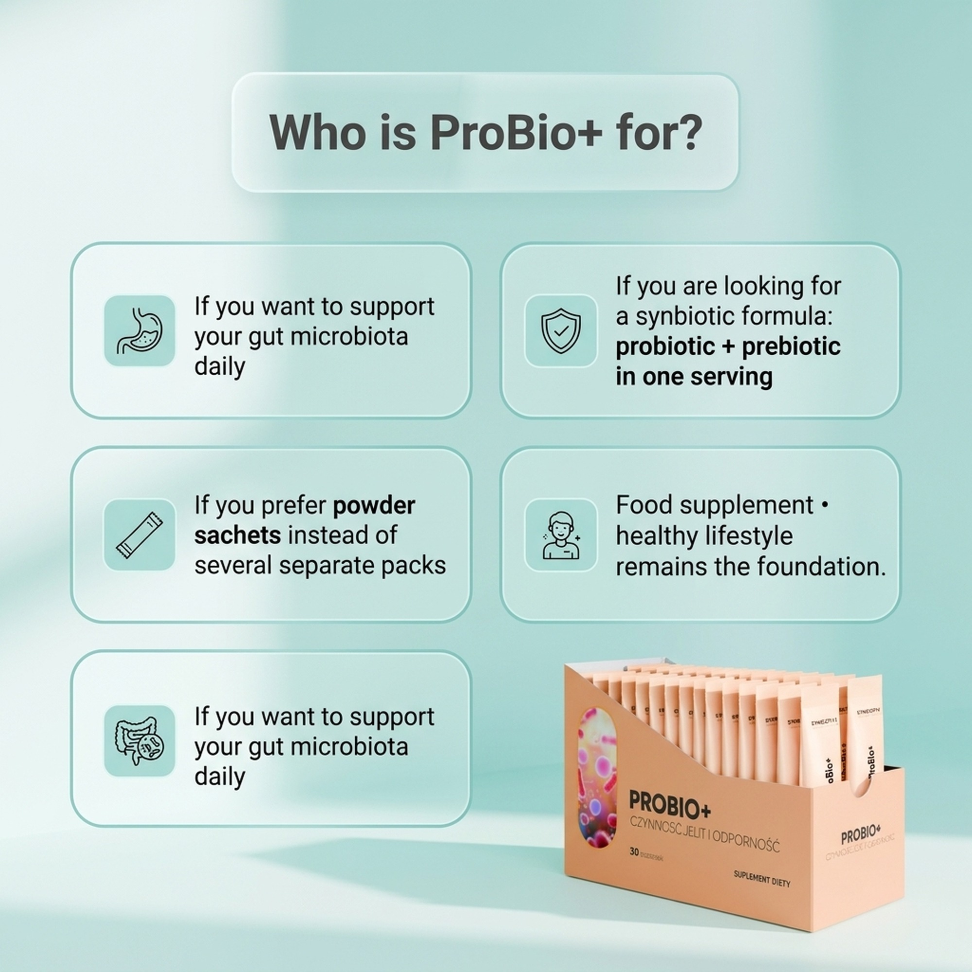 ProBio+ - 19 Strains (18 Bacteria + Yeast) for Healthy Gut