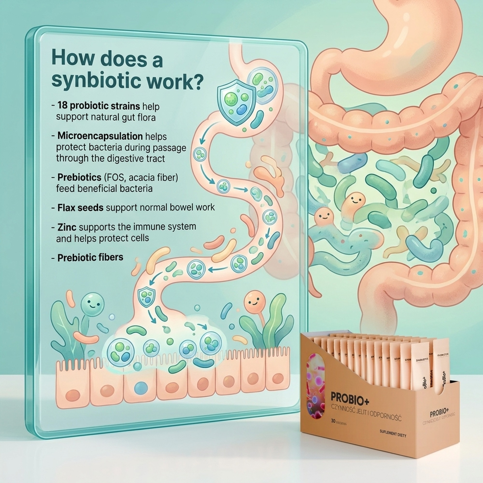 ProBio+ - 19 Strains (18 Bacteria + Yeast) for Healthy Gut