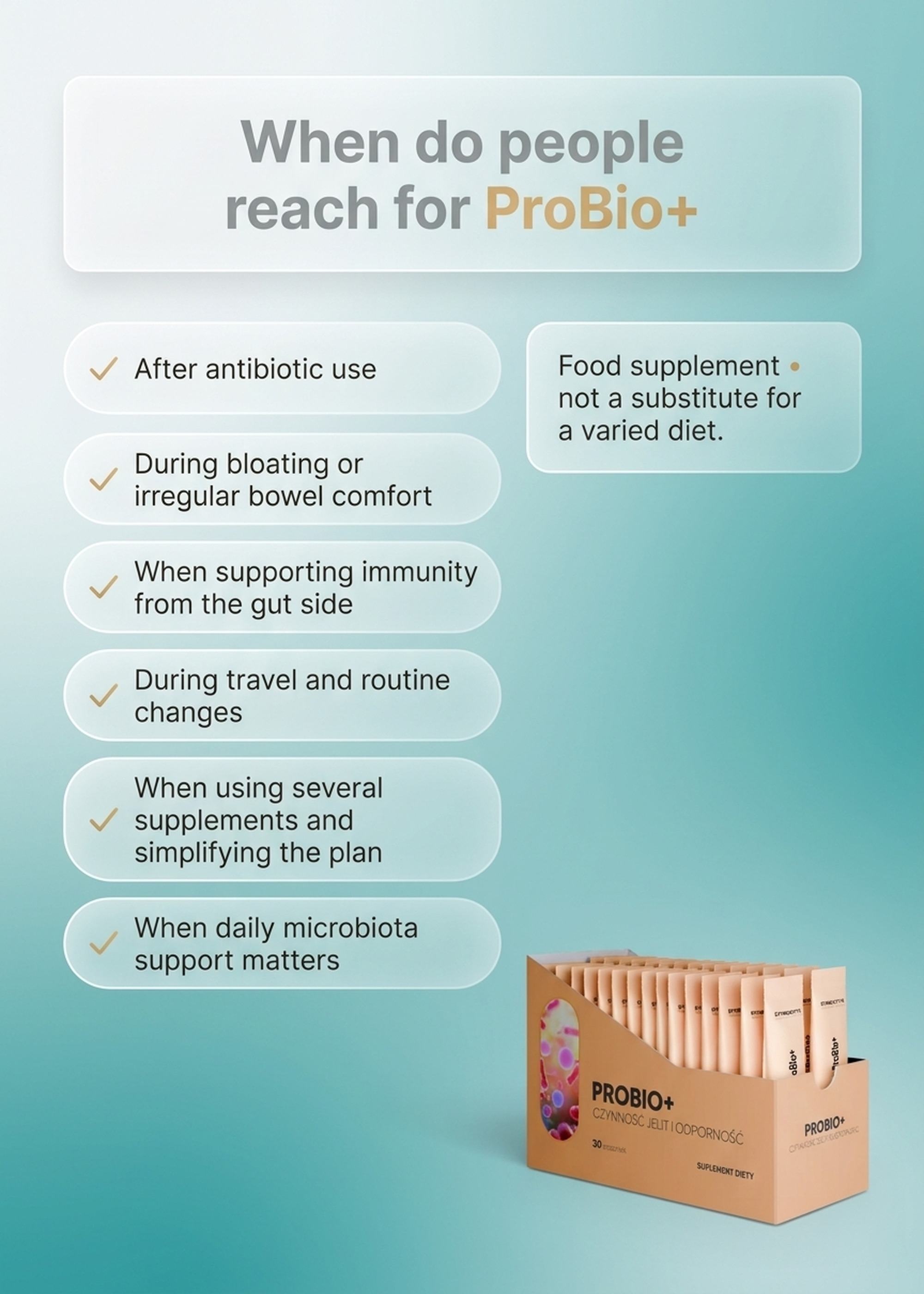 ProBio+ - 19 Strains (18 Bacteria + Yeast) for Healthy Gut