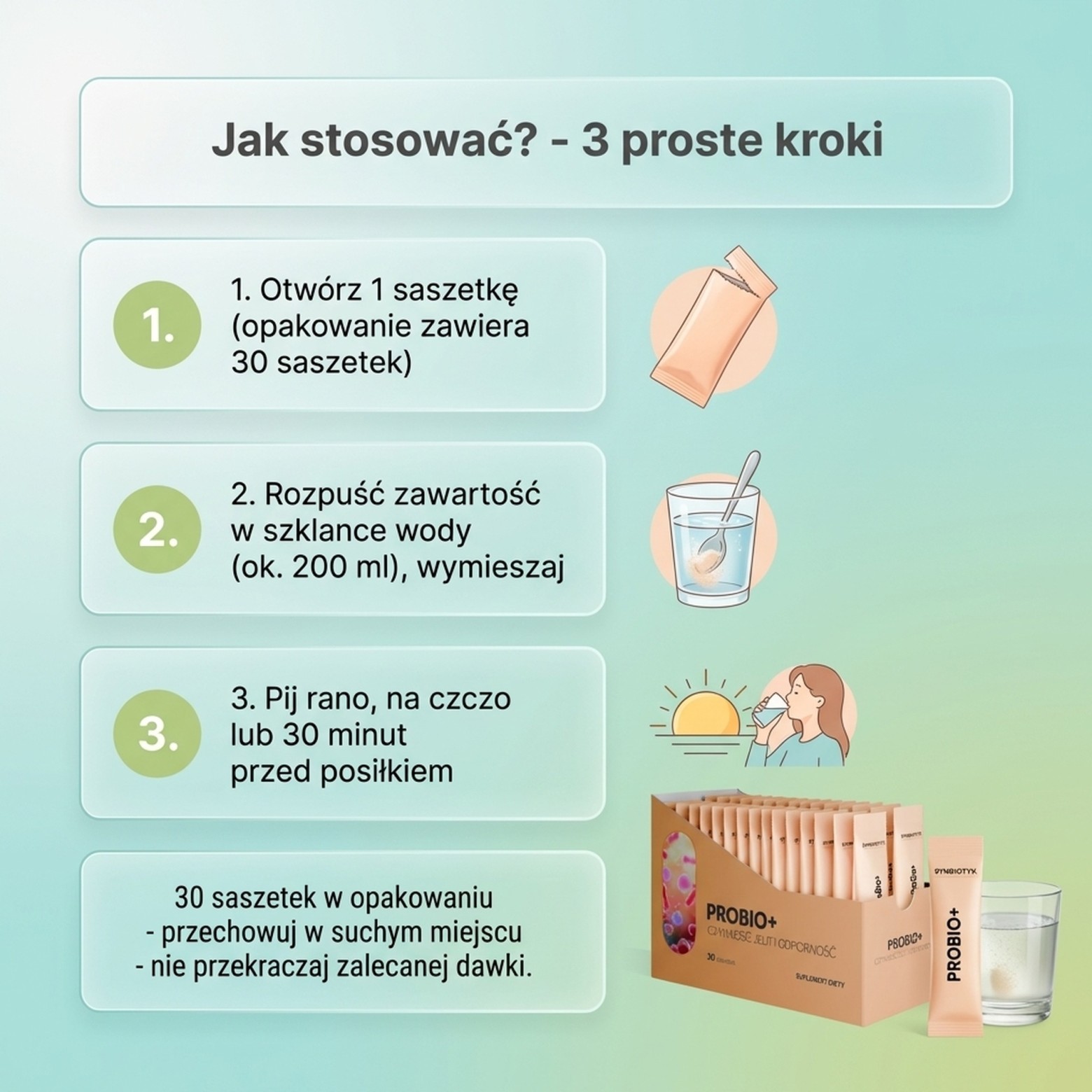 ProBio+ - 19 szczepów (18 bakterii + drożdże) na zdrowe jelita