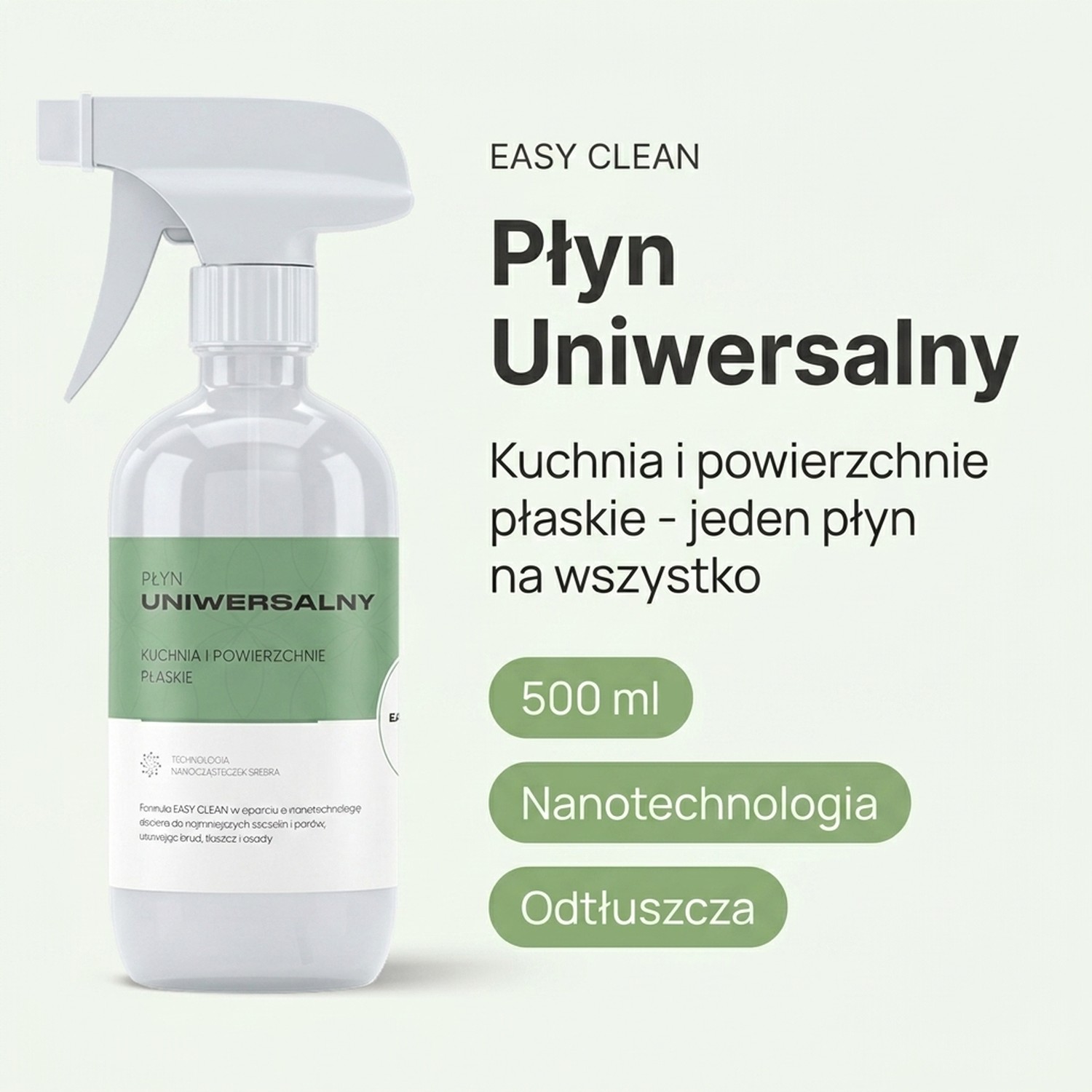 Płyn Uniwersalny Easy Clean 500 ml - Kuchnia i powierzchnie