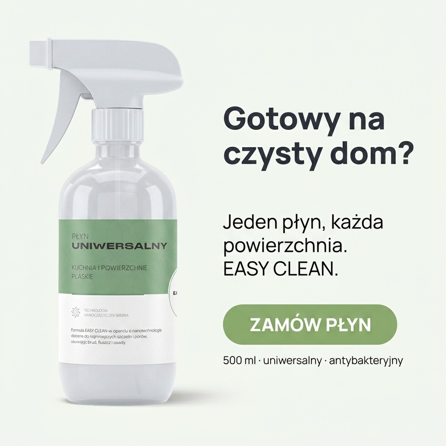 Płyn Uniwersalny Easy Clean 500 ml - Kuchnia i powierzchnie