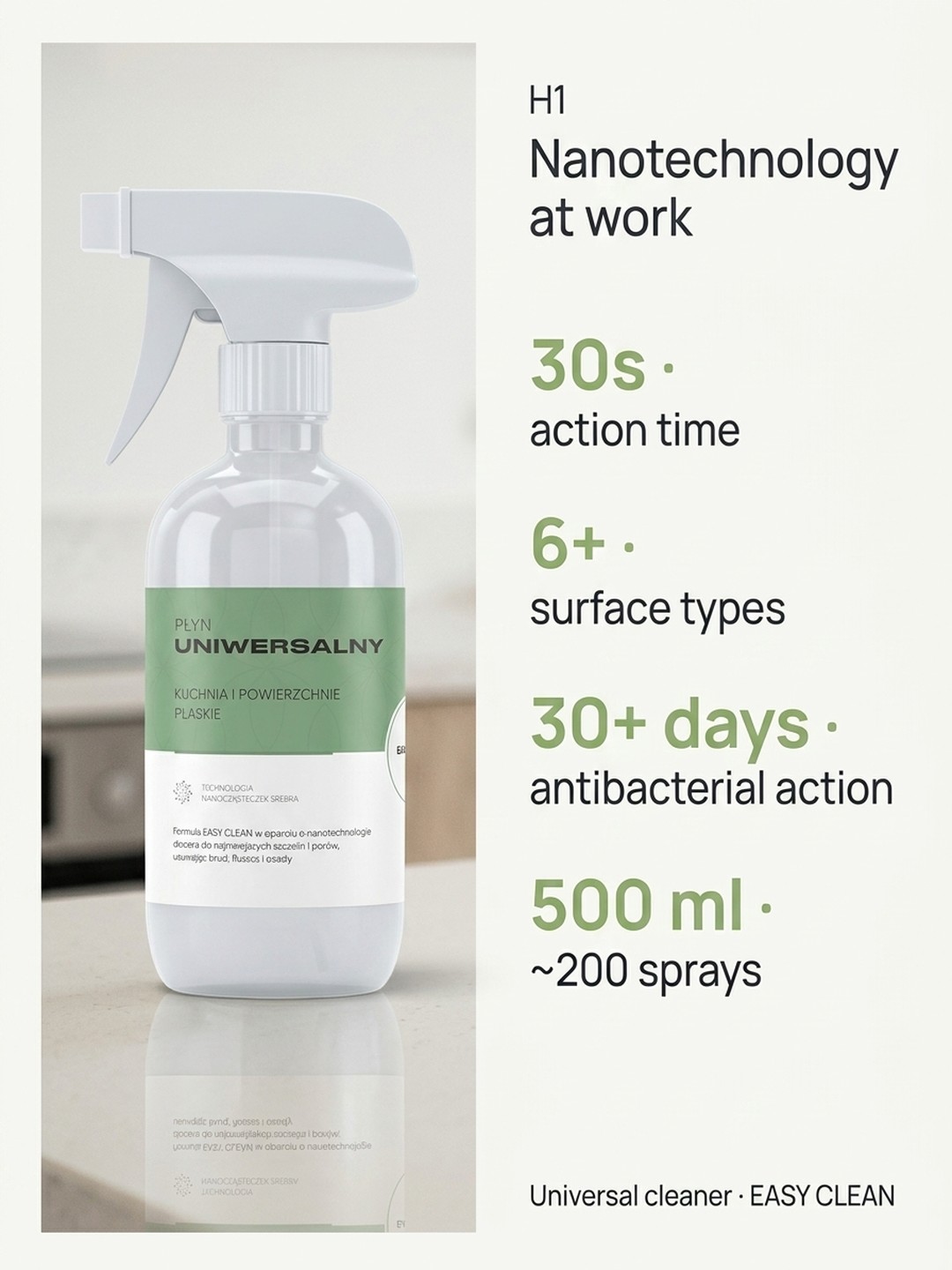 Who is Universal cleaner Easy Clean 500 ml for?