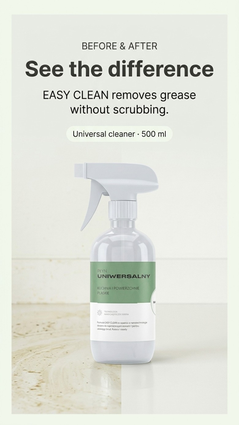 EASY CLEAN - Universal cleaner 500 ml - Kitchen & surfaces