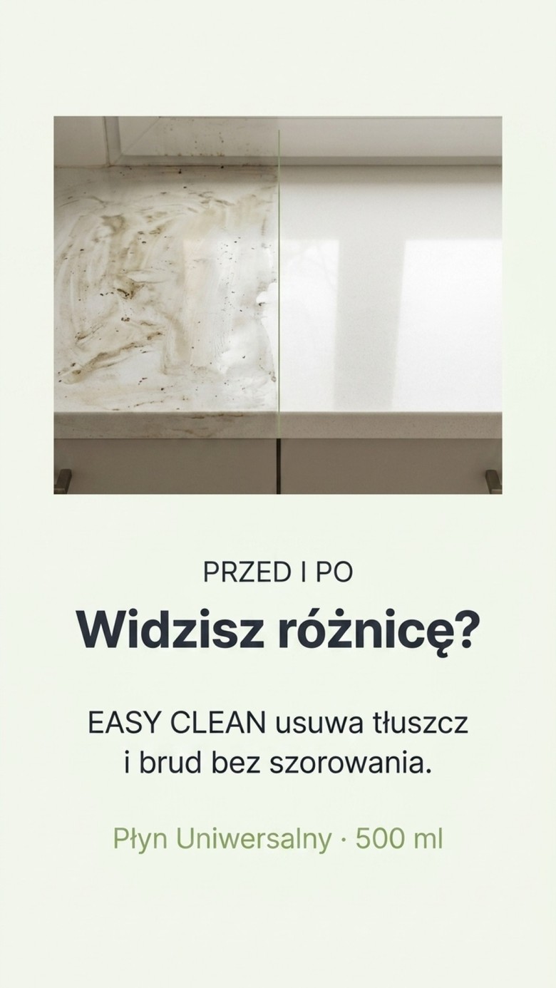 EASY CLEAN - Płyn Uniwersalny 500 ml - Kuchnia i powierzchnie