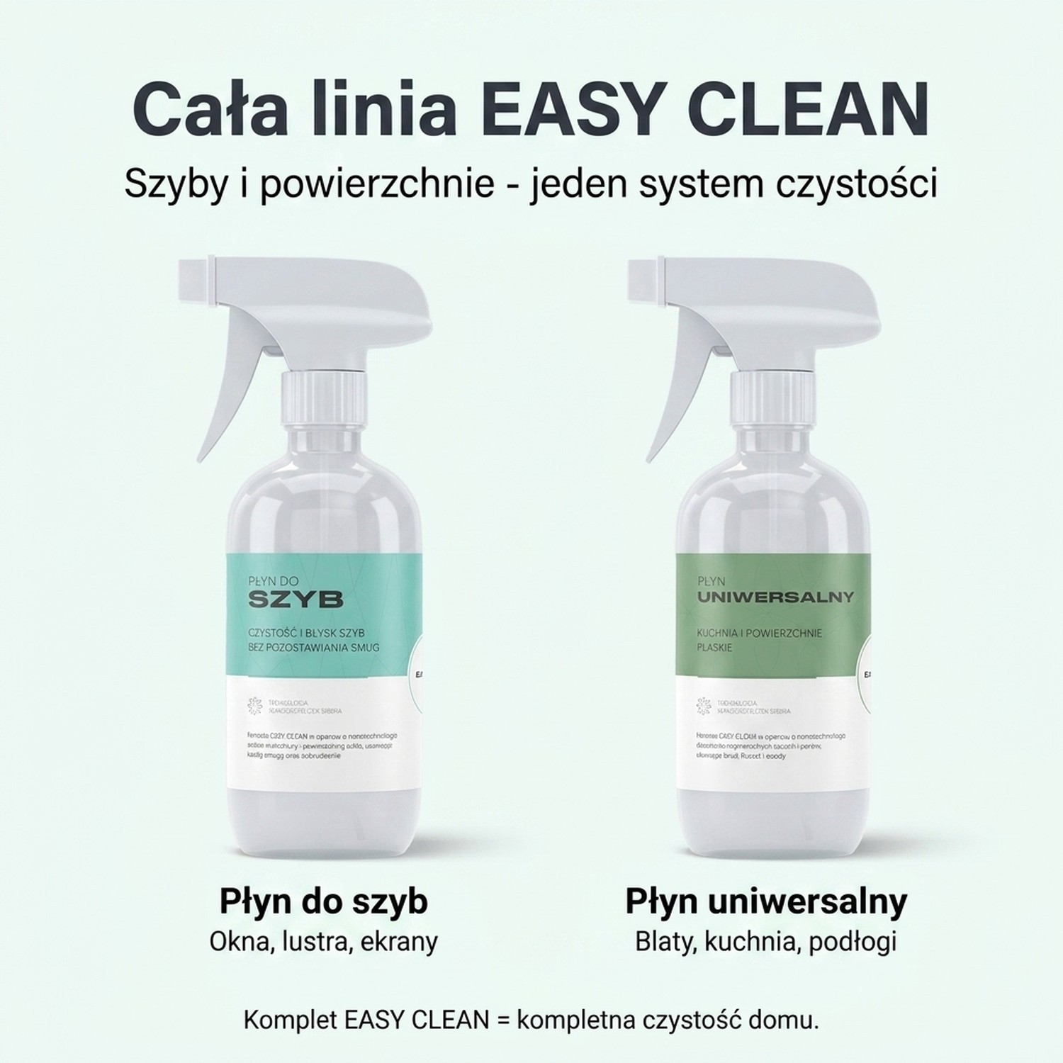 Płyn do szyb Easy Clean 500 ml - Nanotechnologia + srebro