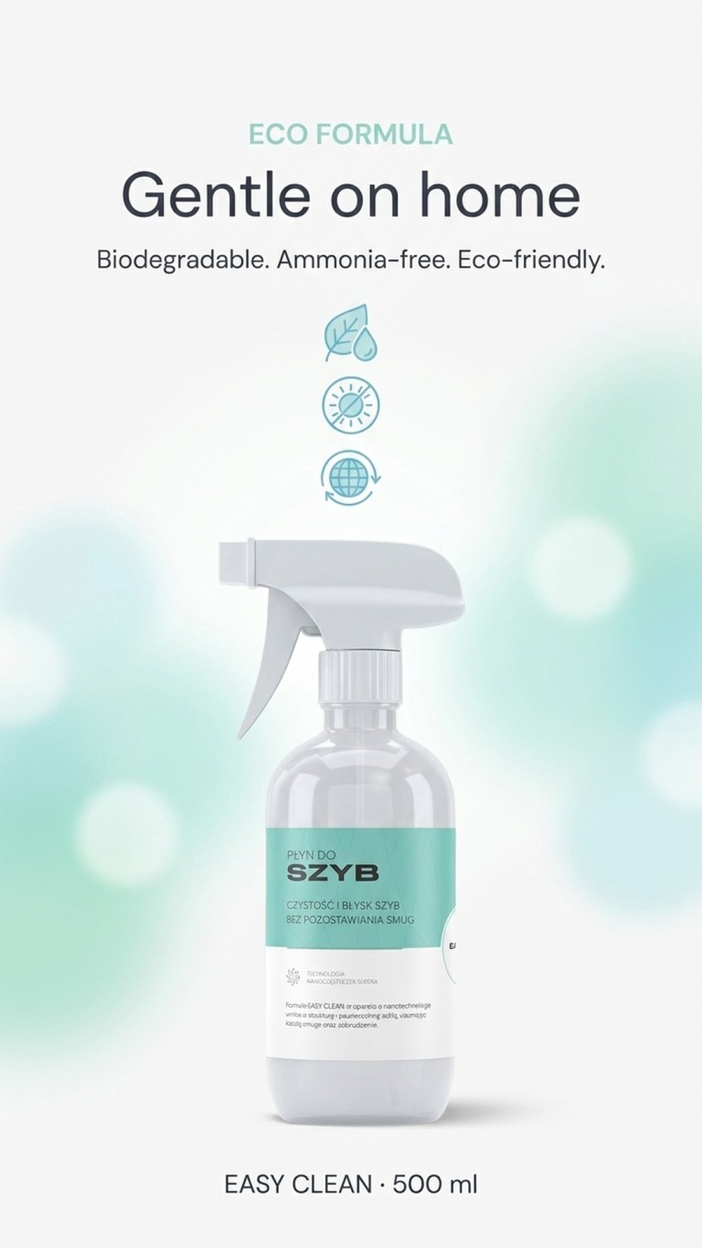 EASY CLEAN - Window cleaner 500 ml - Nanotechnology + silver