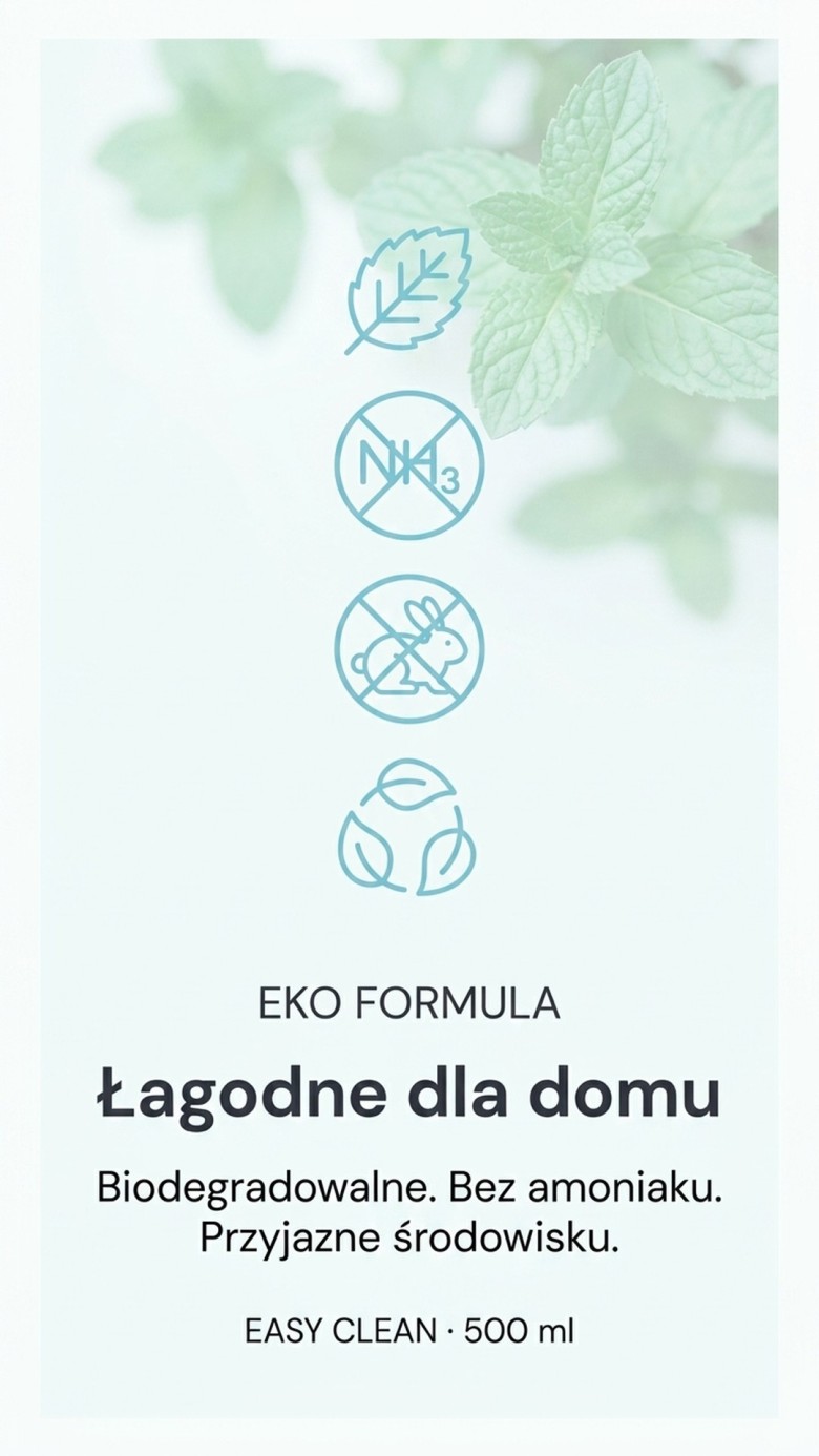 EASY CLEAN - Płyn do szyb 500 ml - Nanotechnologia + srebro