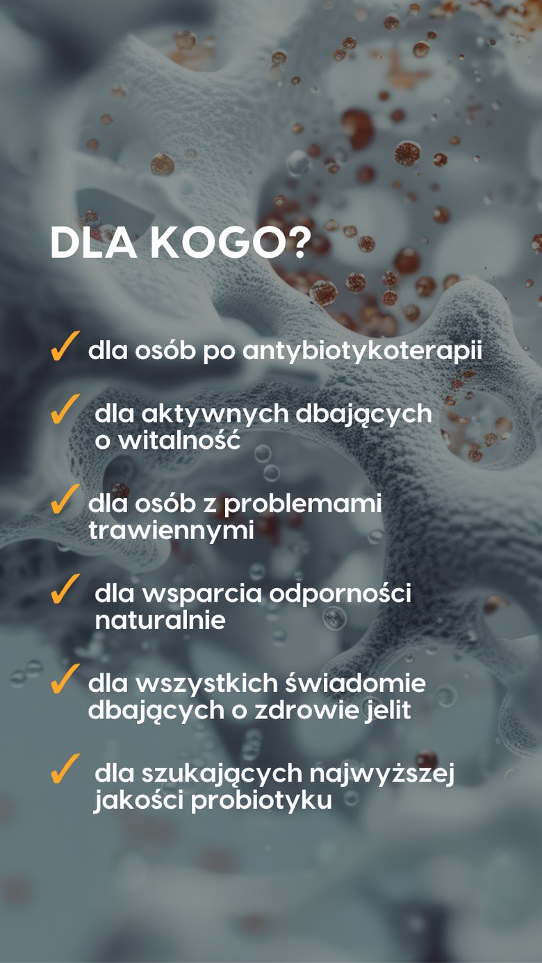 ProBio+ - 19 szczepów (18 bakterii + drożdże) na zdrowe jelita