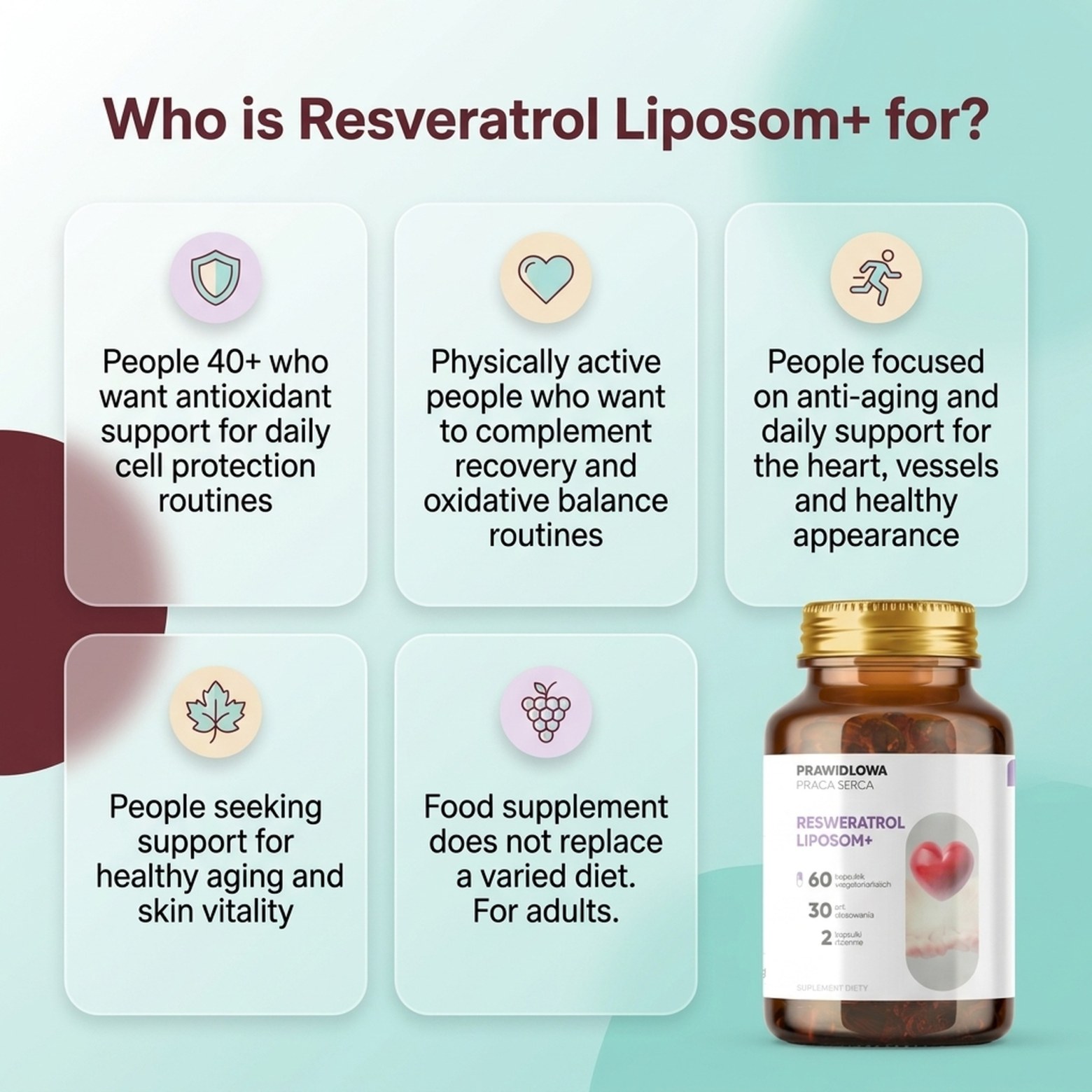 Resveratrol Liposom+ - Grape Vine 95% OPC in Liposomal Technology