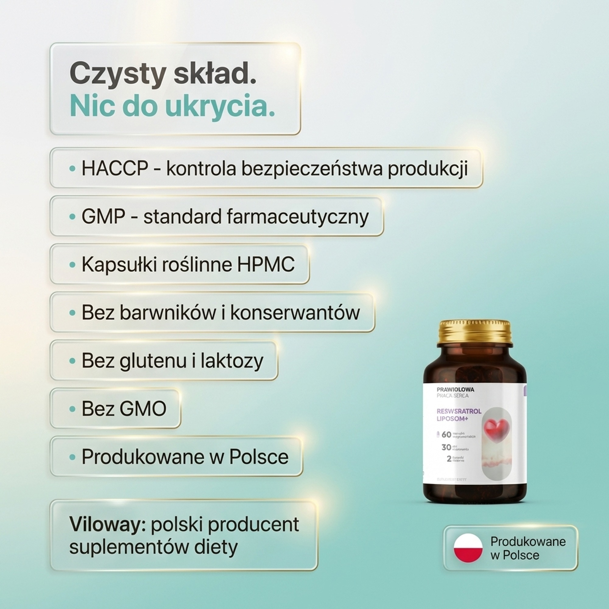 Resweratrol Liposom+ - Winorośl 95% OPC w technologii liposomalnej