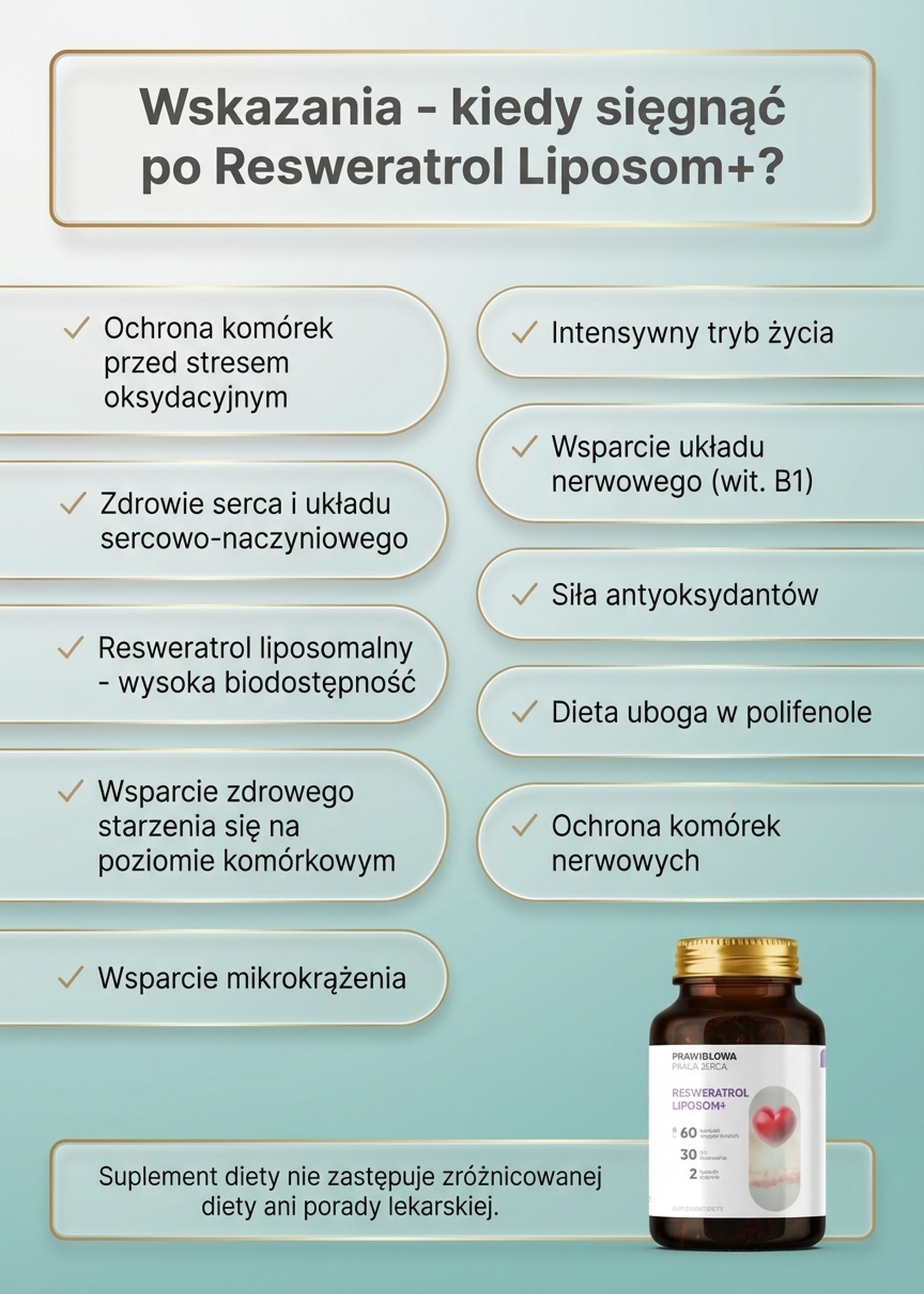 Resweratrol Liposom+ - Winorośl 95% OPC w technologii liposomalnej