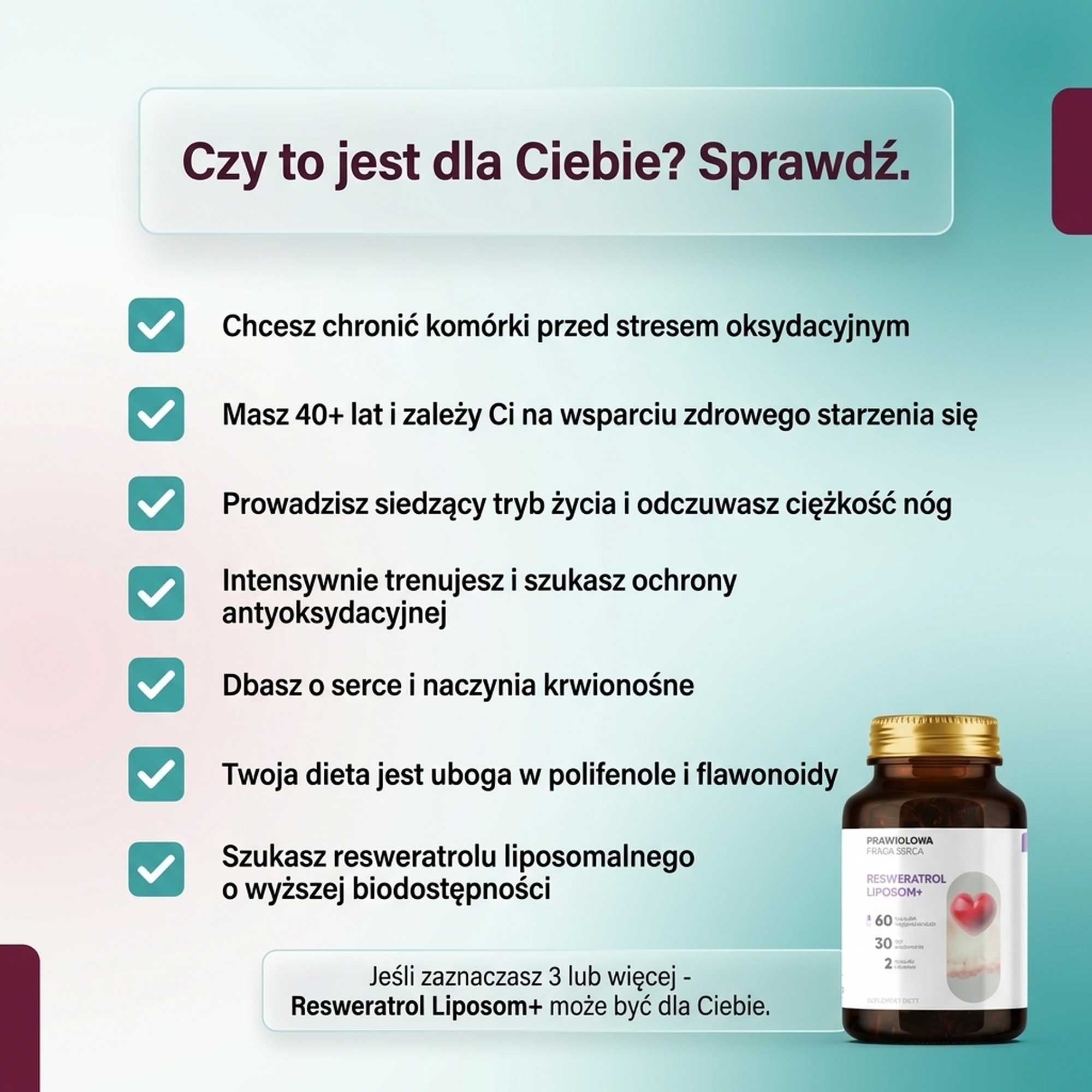 Resweratrol Liposom+ - Winorośl 95% OPC w technologii liposomalnej