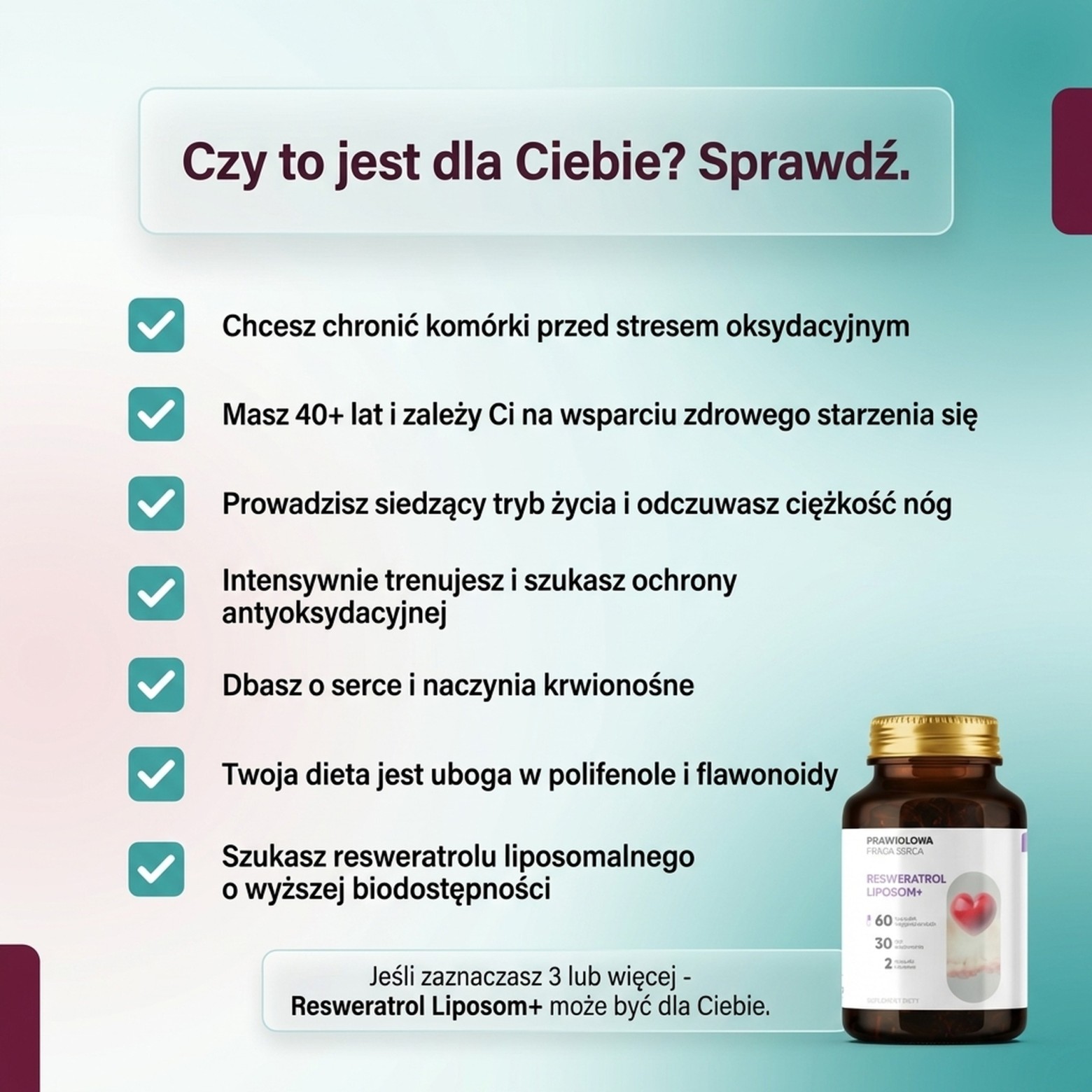 Resweratrol Liposom+ - Winorośl 95% OPC w technologii liposomalnej