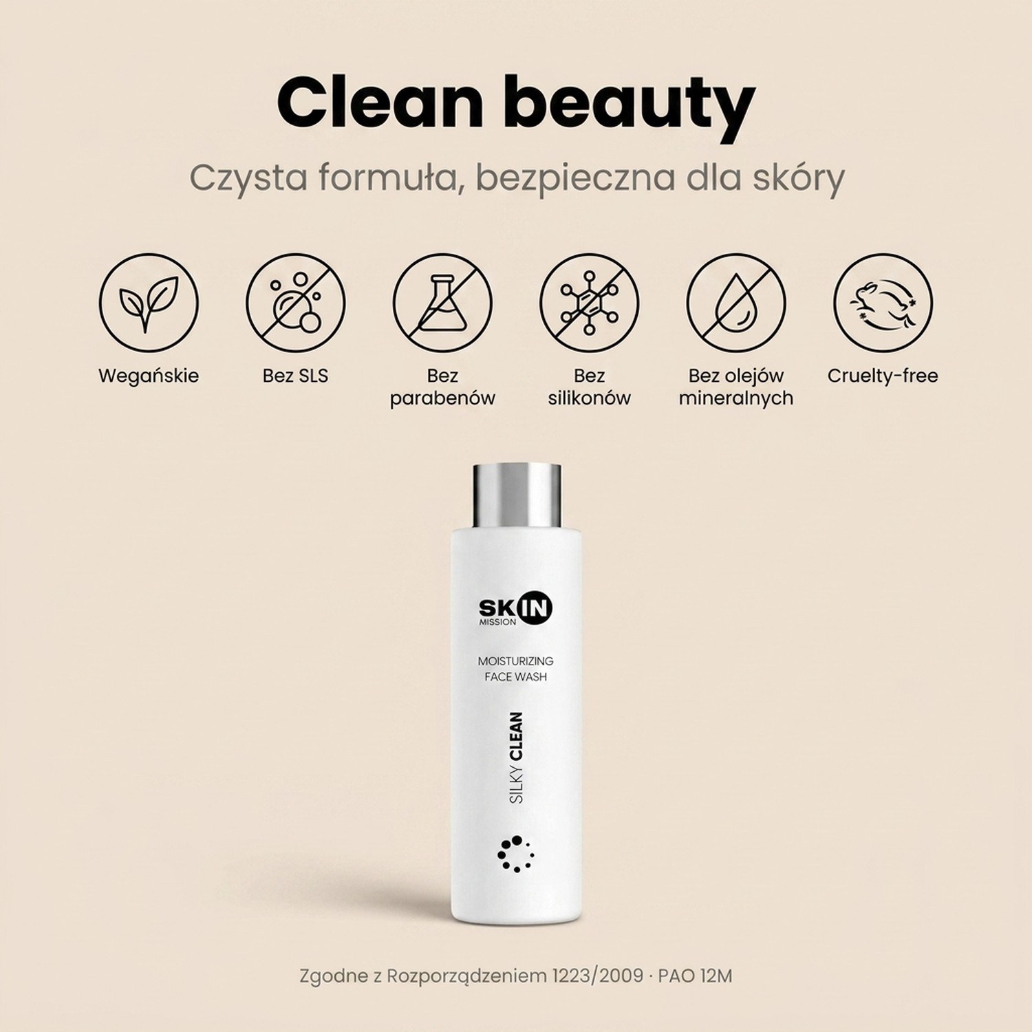 Silky Clean - Cleansing Gel with Hyaluronic Acid + Aloe + Panthenol - Skin Mission