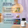 Sleep+ - Ashwagandha + Męczennica + Wiśnia z melatoniną na spokojny sen