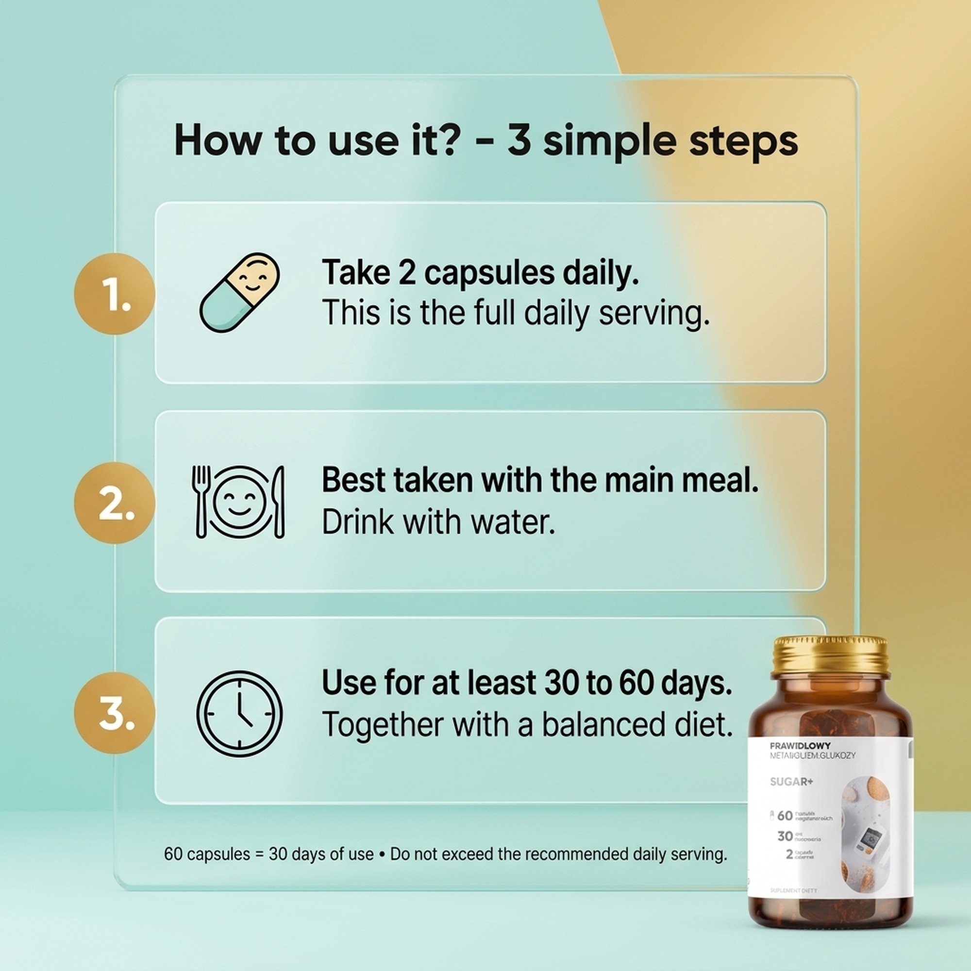 Sugar+ - Chicory + Bitter Melon + Cinnamon for Healthy Sugar Metabolism