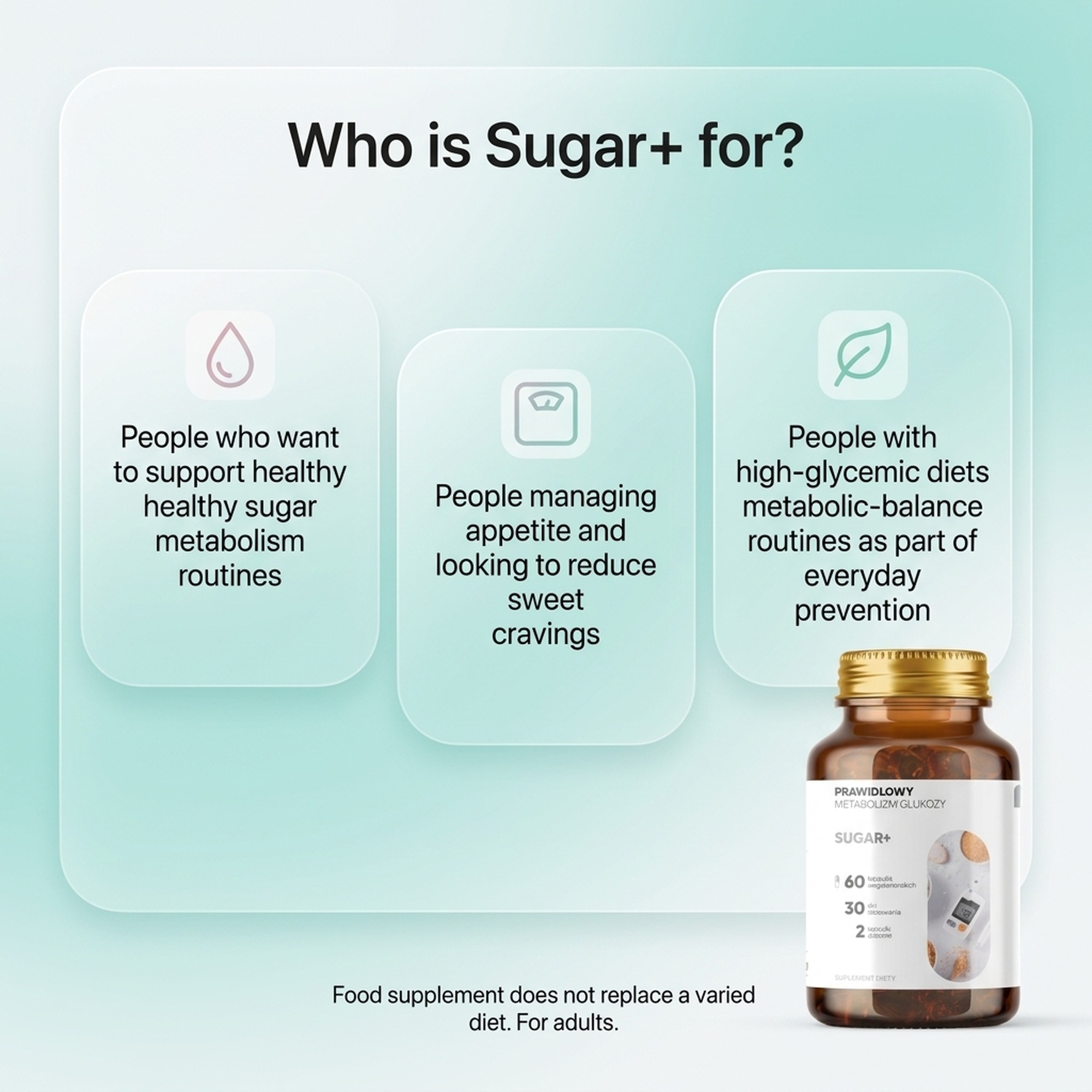 Sugar+ - Chicory + Bitter Melon + Cinnamon for Healthy Sugar Metabolism