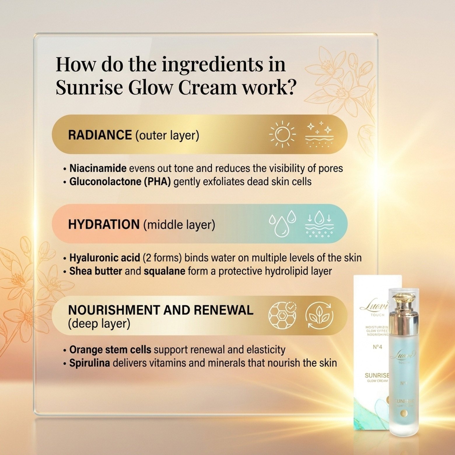 Sunrise Glow Cream No. 4 – Luovi Touch