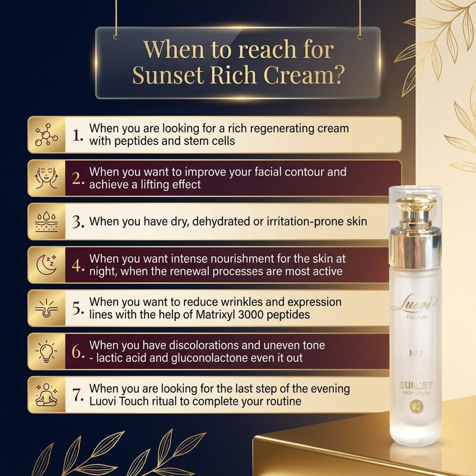Sunset Rich Cream No. 7 – Luovi Touch