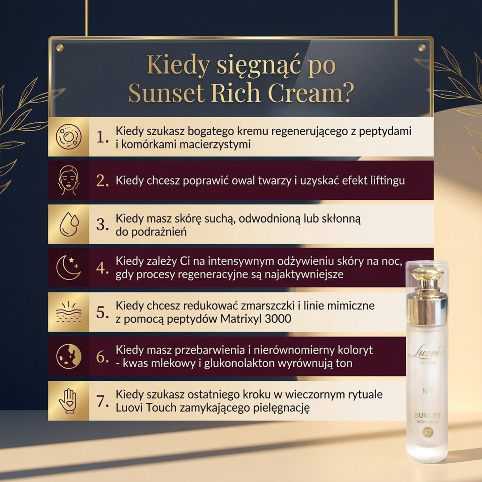 Sunset Rich Cream No. 7 – Luovi Touch
