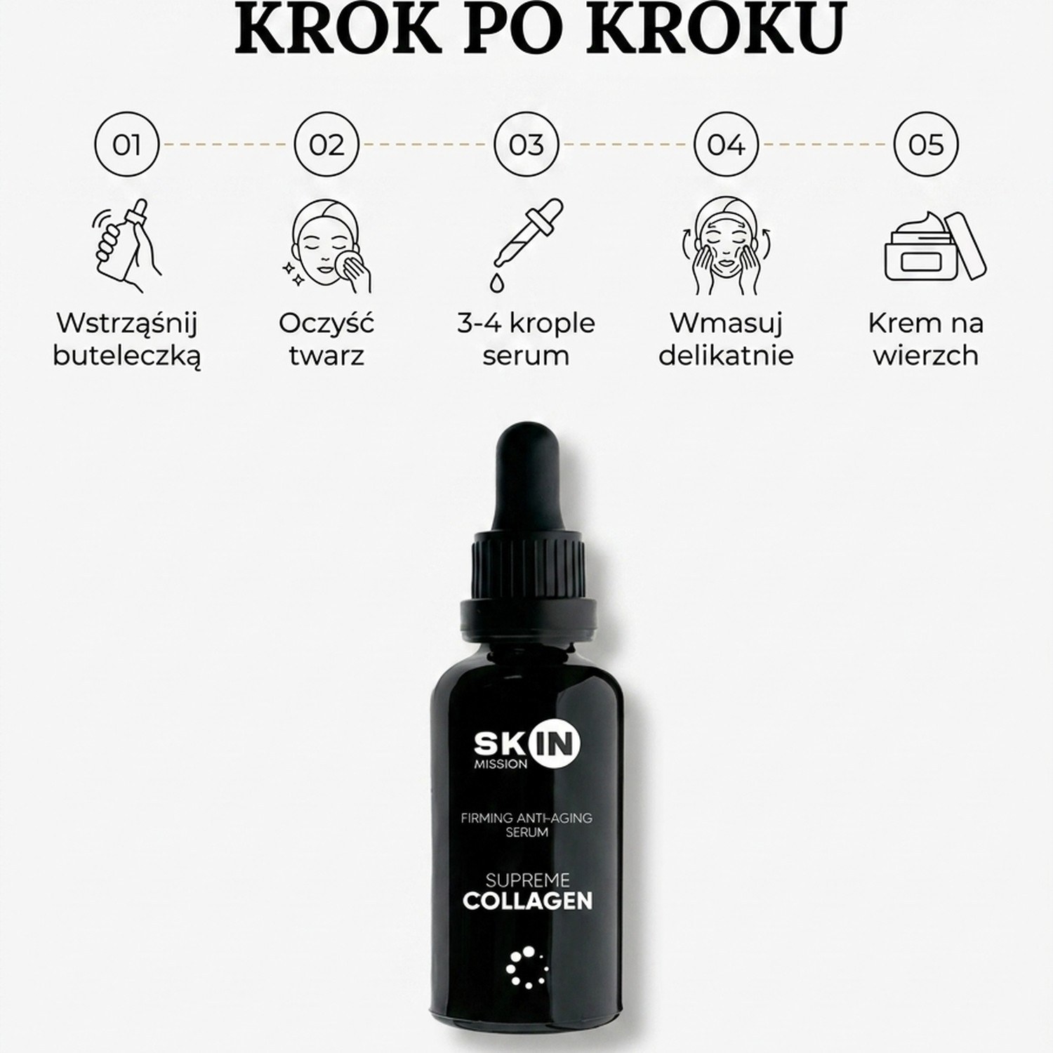 Supreme Collagen - Serum with Collagen + Elastin + Hyaluronic Acid - Skin Mission