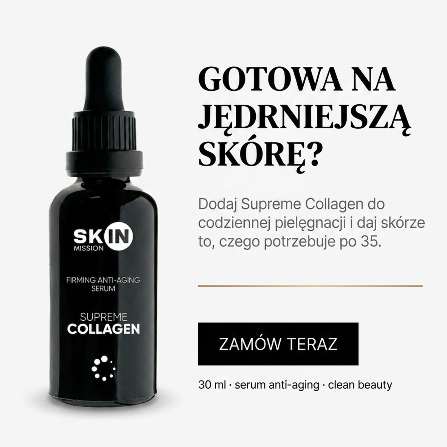 Supreme Collagen - Serum with Collagen + Elastin + Hyaluronic Acid - Skin Mission