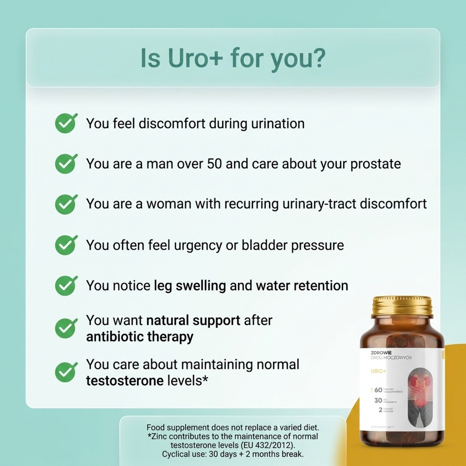 Uro+ - Goldenrod + Pumpkin + Nasturtium for Urinary Tract Health