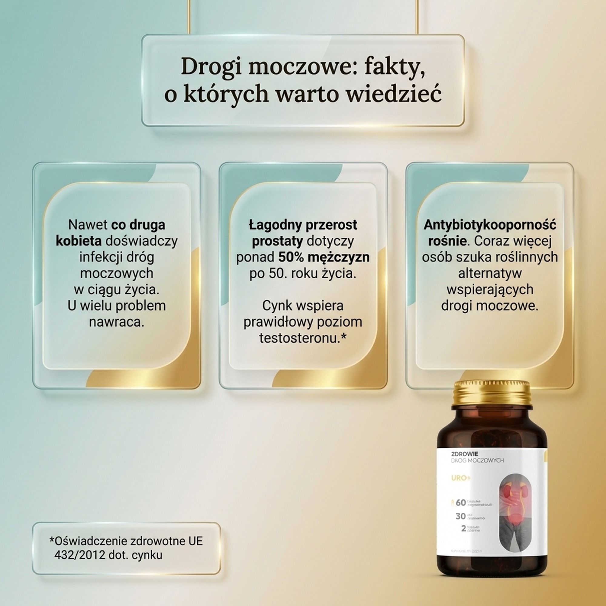 Uro+ - Nawłoć + Dynia + Nasturcja na zdrowy układ moczowy