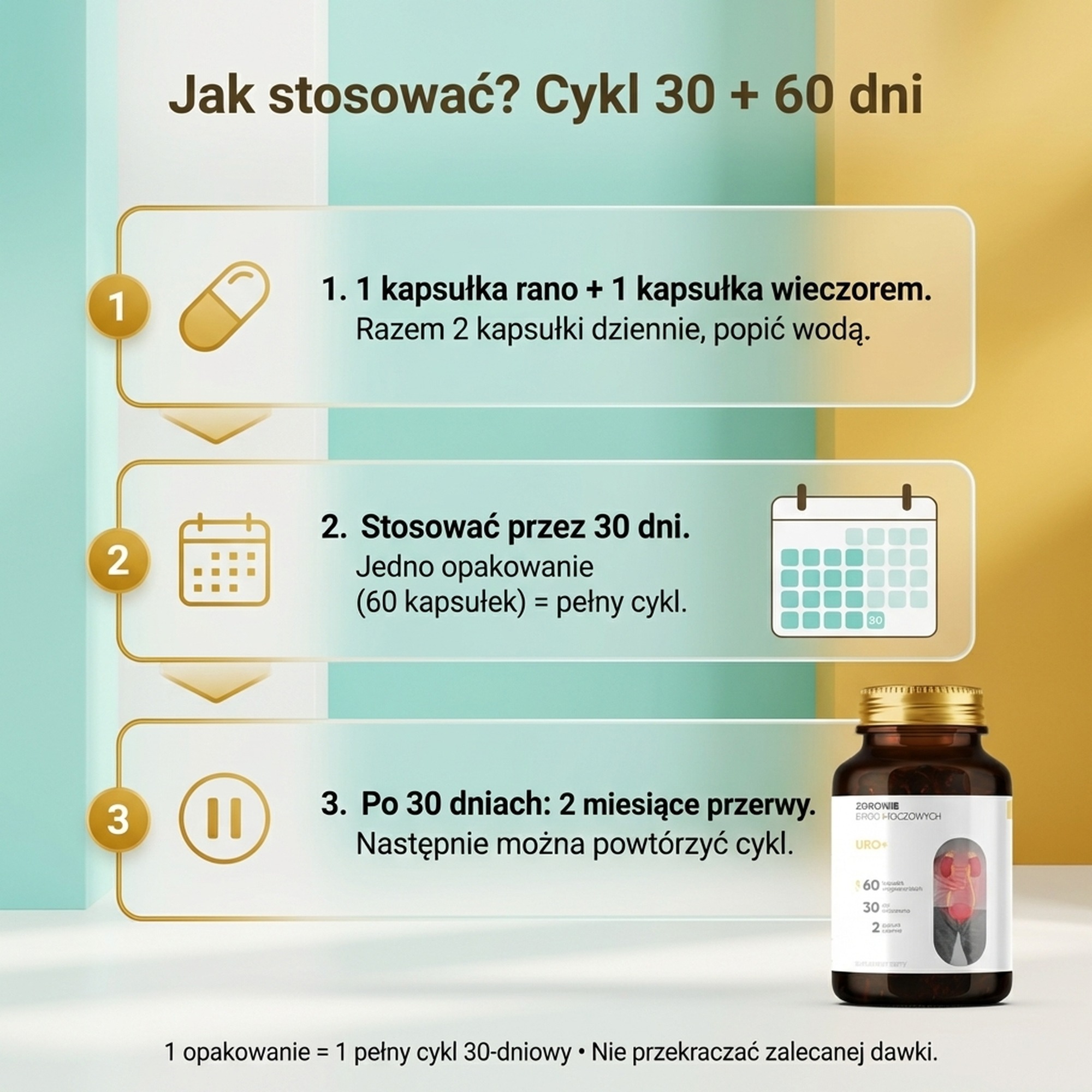 Uro+ - Nawłoć + Dynia + Nasturcja na zdrowy układ moczowy