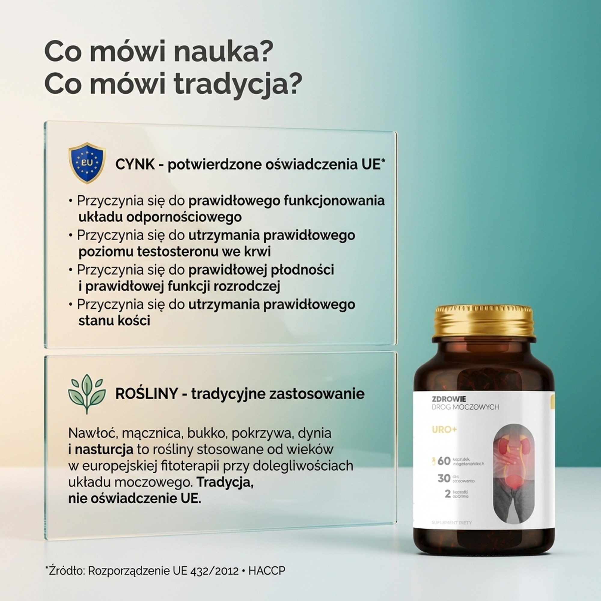 Uro+ - Nawłoć + Dynia + Nasturcja na zdrowy układ moczowy